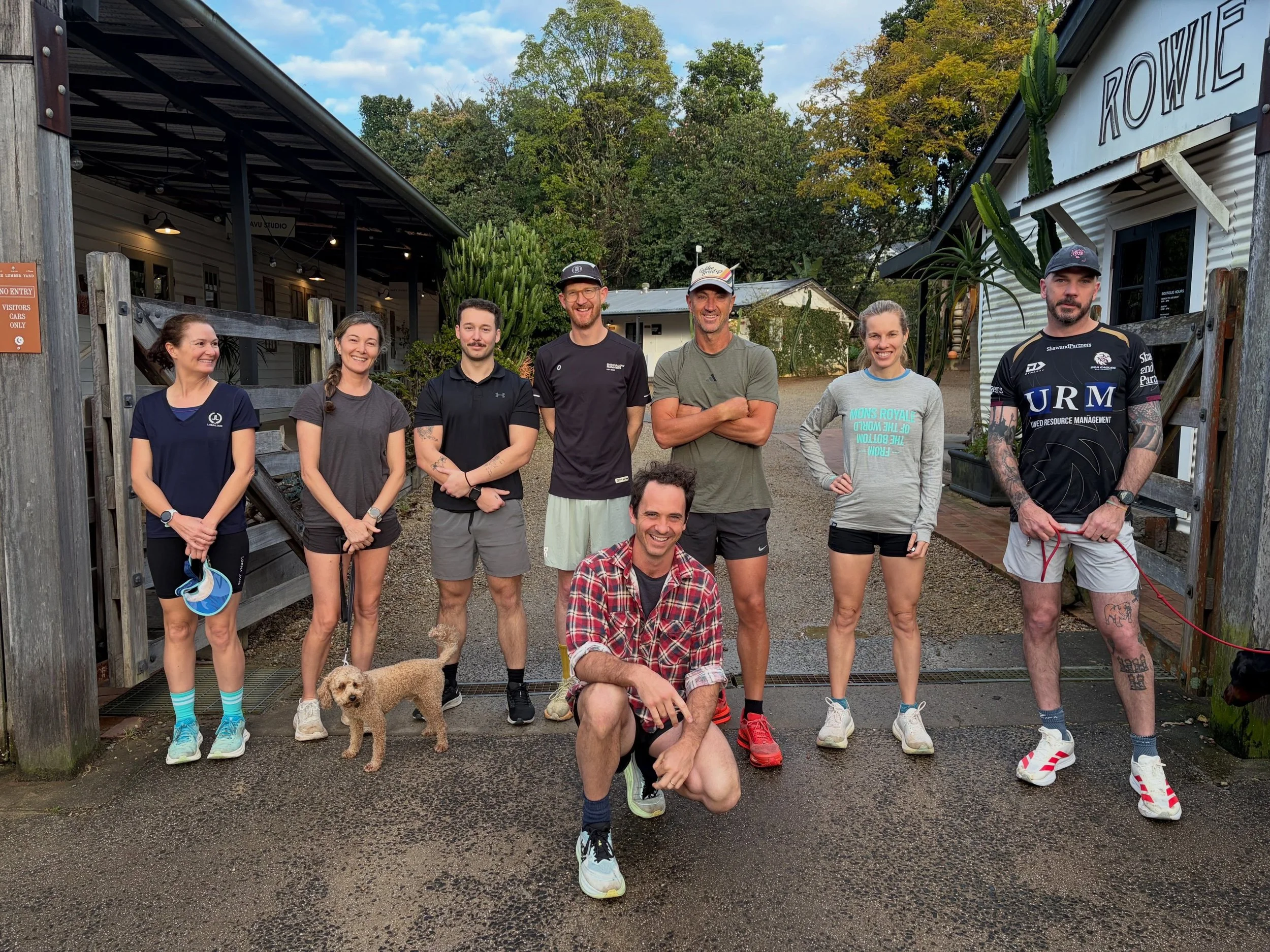 Well done to runners Shaun, Tony, Rob, Cassie, Steve, Neil, Hillary, Joe, Briony plus dogs - Banksy and Atticus for getting out for a Bangalow run today.

Kudos to Steve on a 10k pb! Yew!

A reminder that next week the Brooks van is rolling into Bang