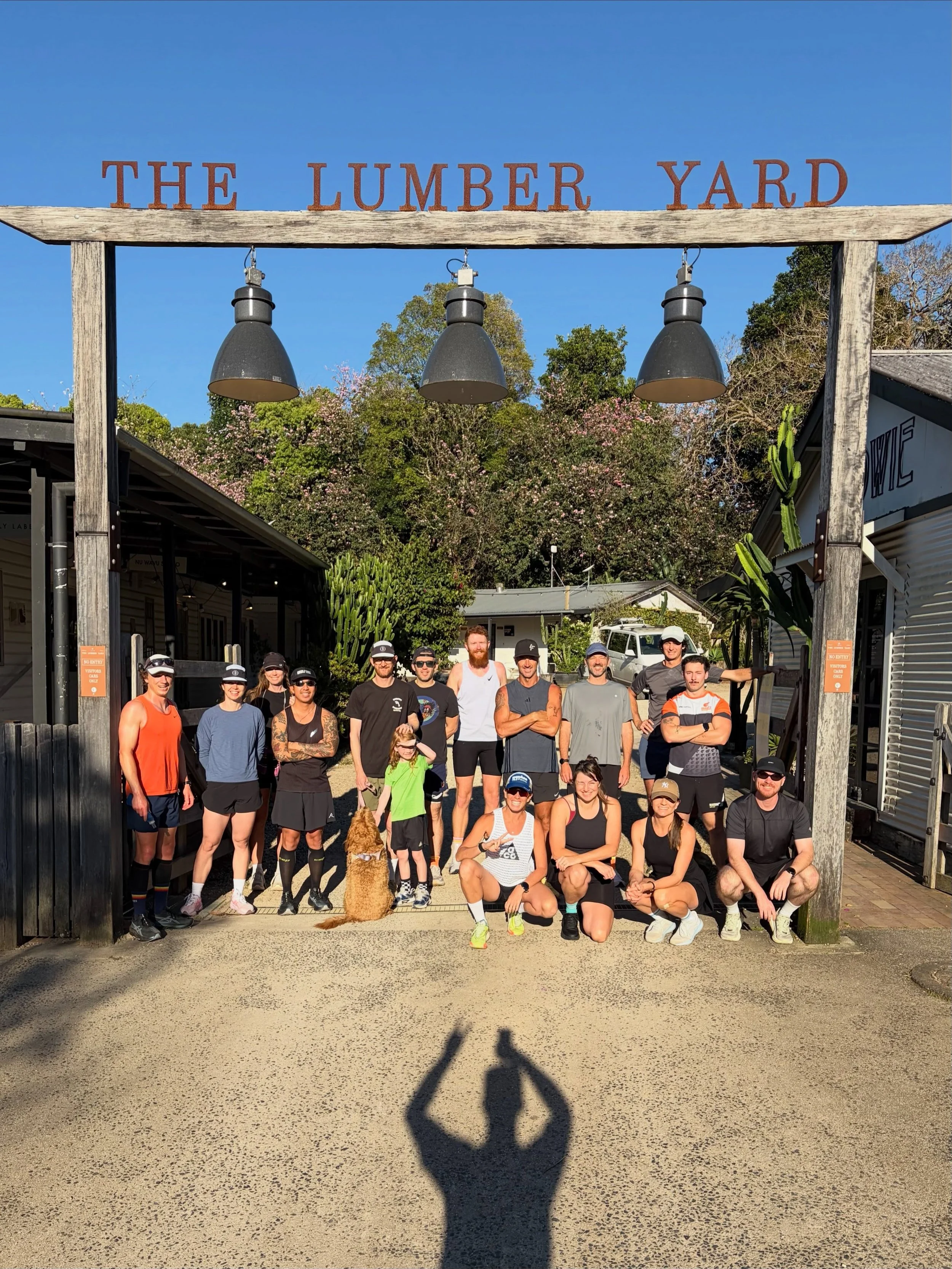 Great crew today yew!

Well done to runners Nathan, Harriet, Dakota, EJ, Neil, Hamish, Sean, Max, Tony, Sarah, Shaun, Betony, Dylan, Steven, Sarah, Tristan, Jess and Adrian for bringing the energy today for our run up the hill and around the sporting