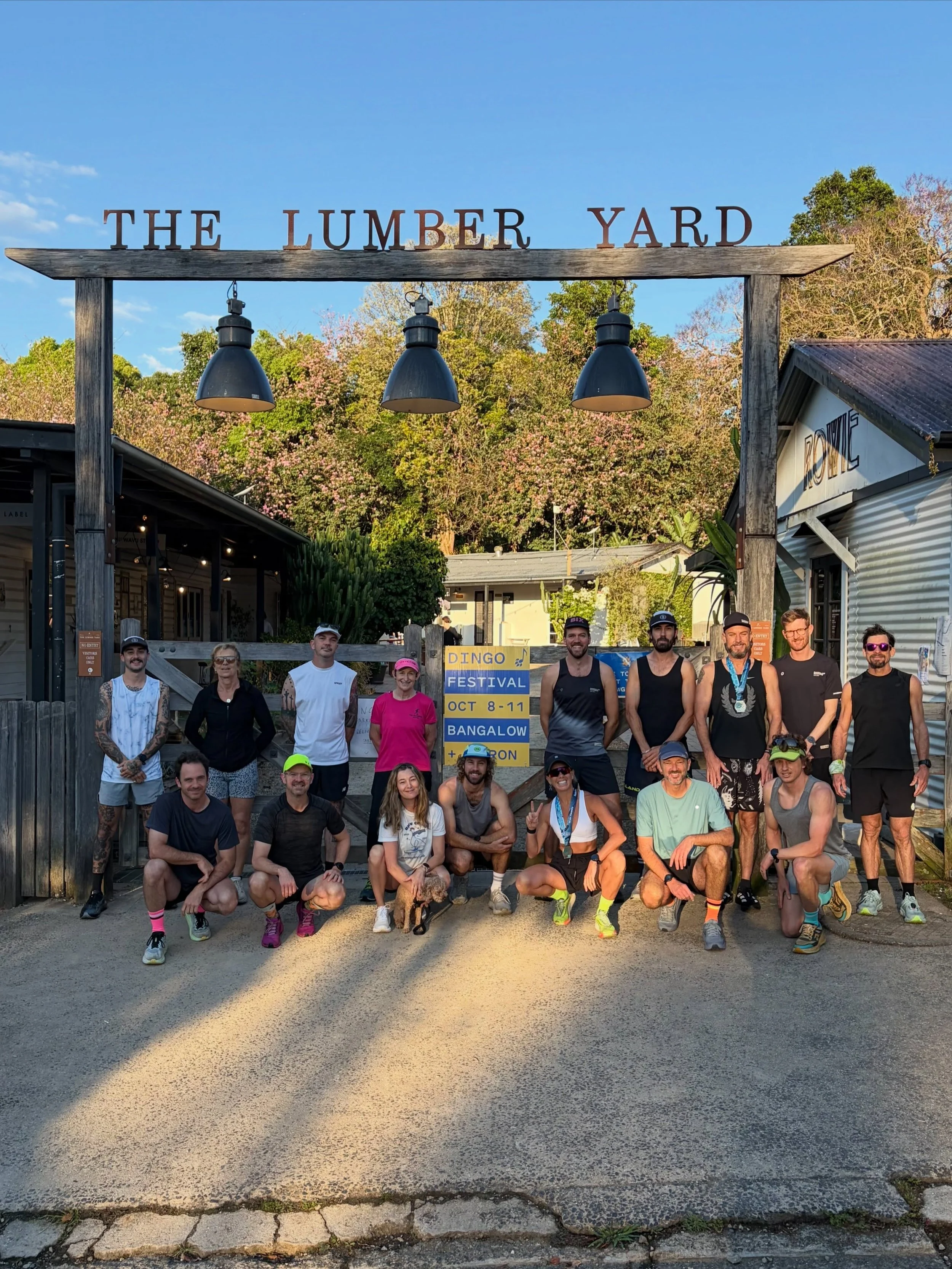 Yew! Great crew today. Well done to Josh, Jo, Joe, Roh, Rob, Cara, Cassie, Dan, Michael, Sarah, Aaron, Adrian, Shaun, Neil, Nathan, Aaron and Briony for a fun Bangalow run this morning. Great to have Josh back for a run! How good!

Kudos to Adrian, S