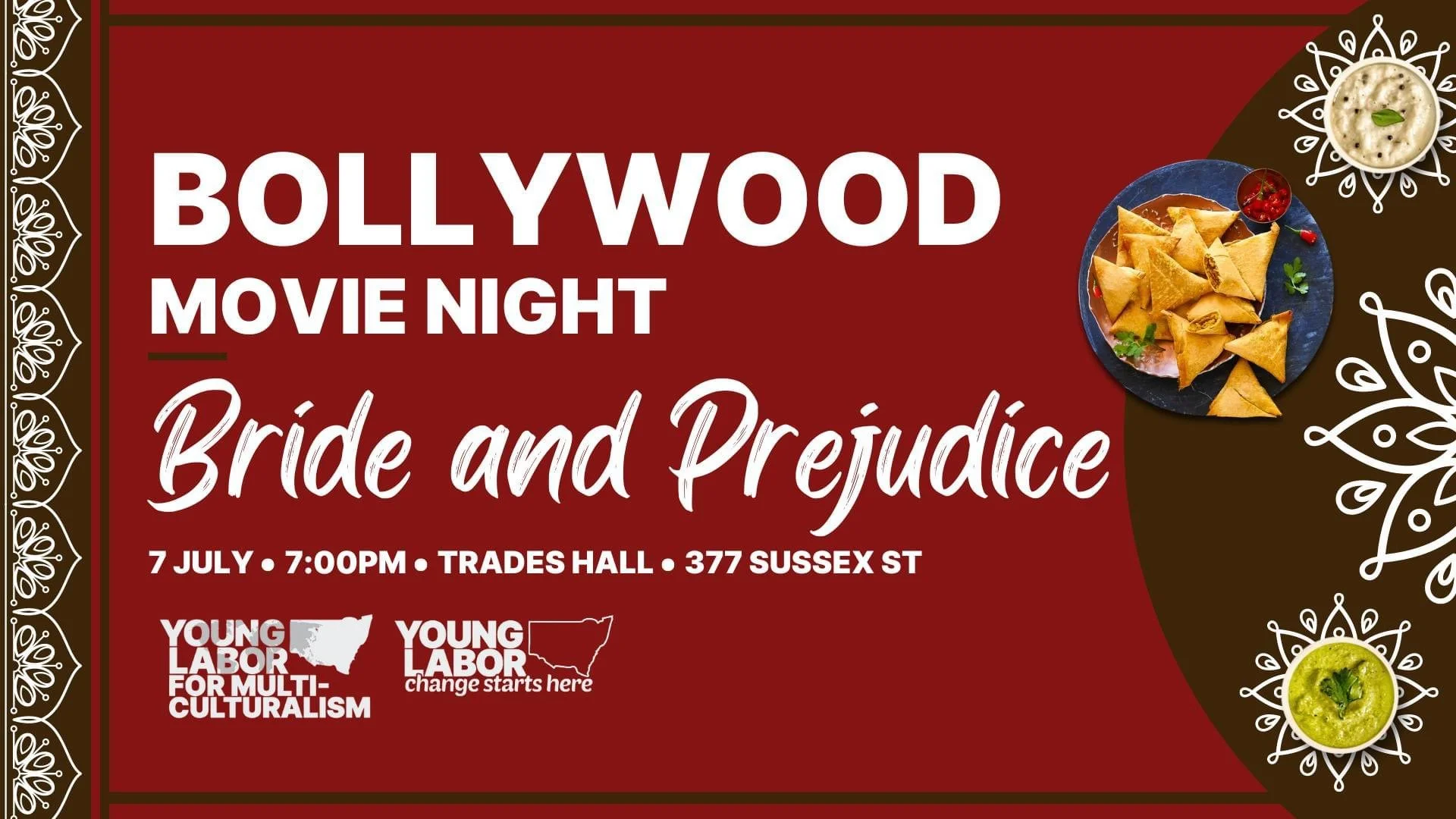 NSW Young Labor Bollywood Movie Night