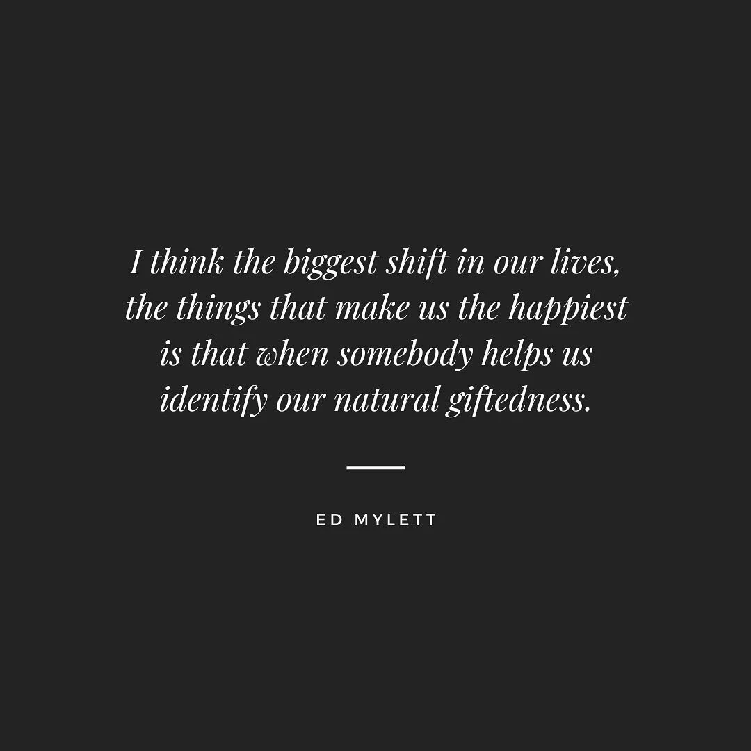We couldn&rsquo;t agree more @edmylett. 

Sometimes we are so blocked by what we wish, we cannot see what gifts we naturally possess. 

So a bit of advice, start listening to how people describe you. It can be eye-opening and give you some insight in