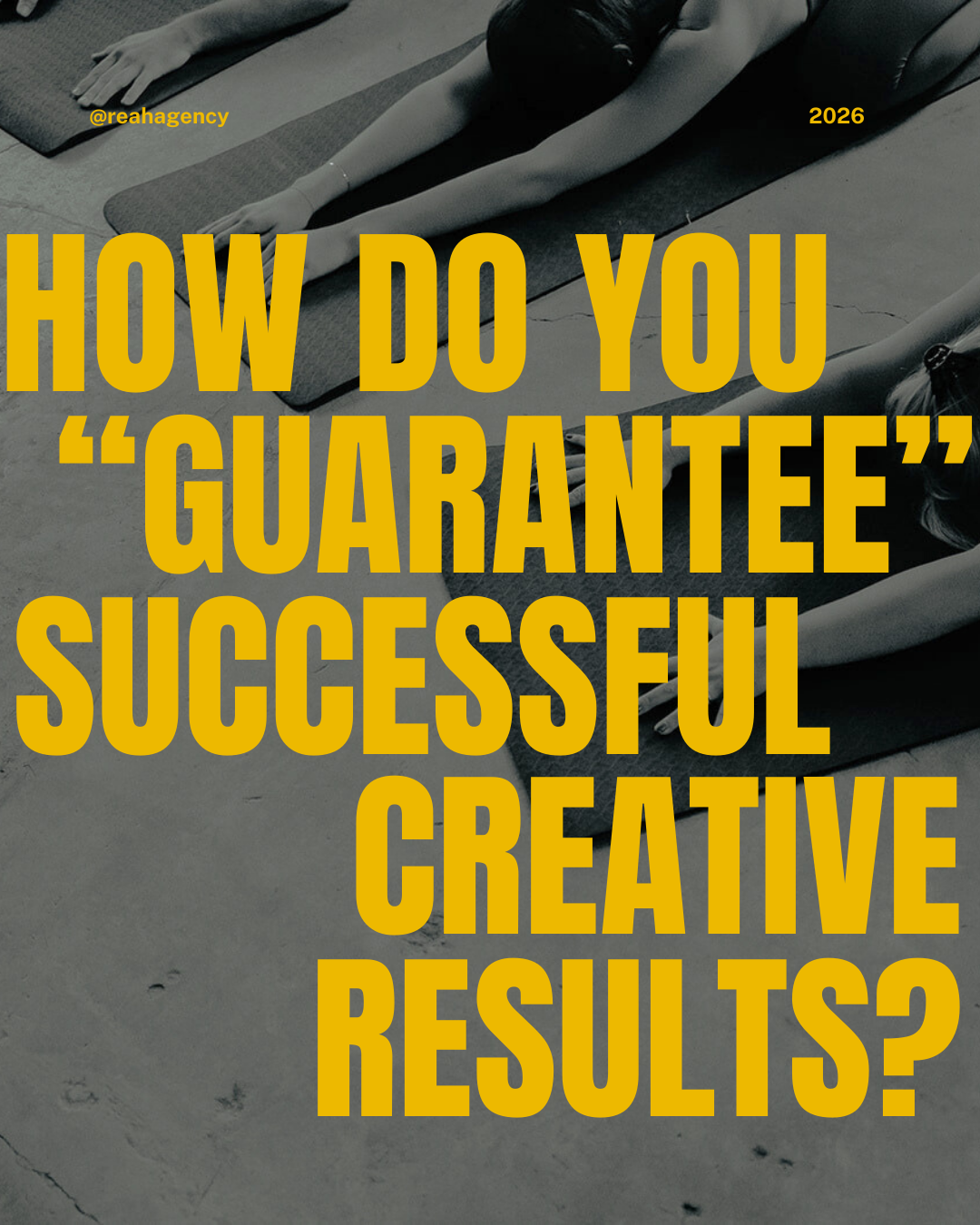 How do you “guarantee” successful creative results? ⬇️