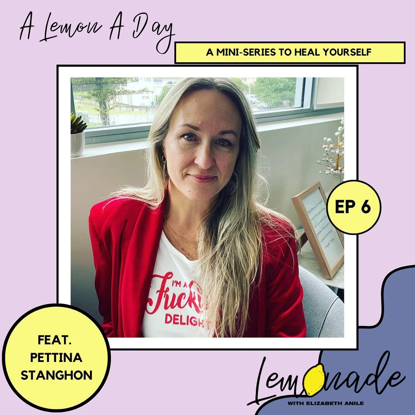 The latest episode of A Lemon A Day with therapist @pettina.stanghon.solutions is now live! 

In this chat, we discuss:
🍋 Working in addiction, family and couple counselling.
🍋 Why she takes an &quot;integrative&quot; approach.
🍋 Doing 'the work' 