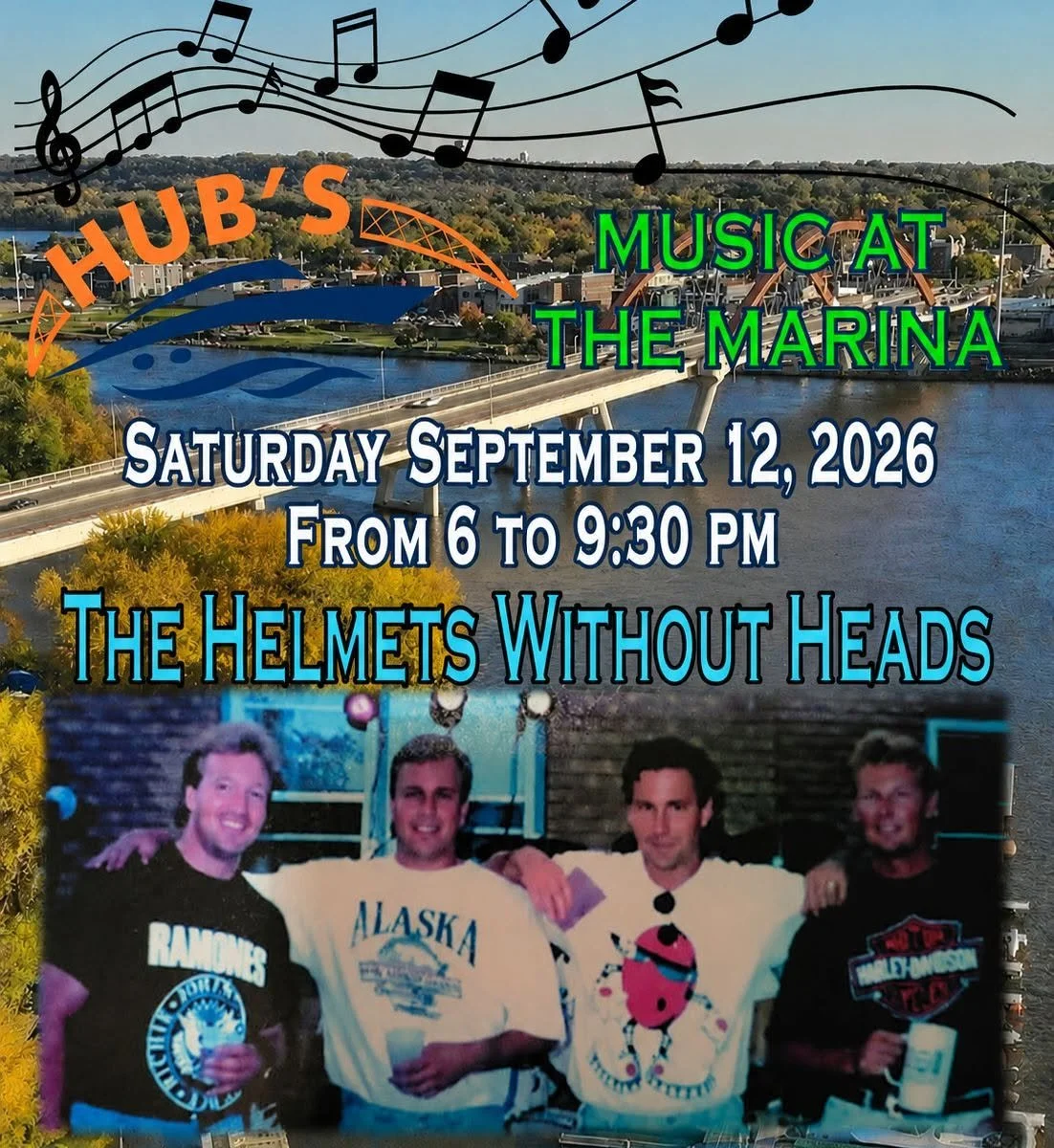 The Helmets without Heads at the Marina