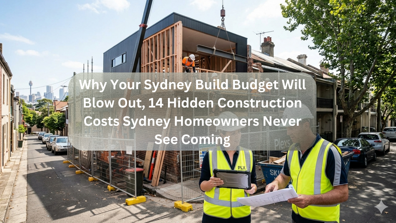 Why Your Sydney Build Budget Will Blow Out, 14 Hidden Construction Costs Sydney Homeowners Never See Coming