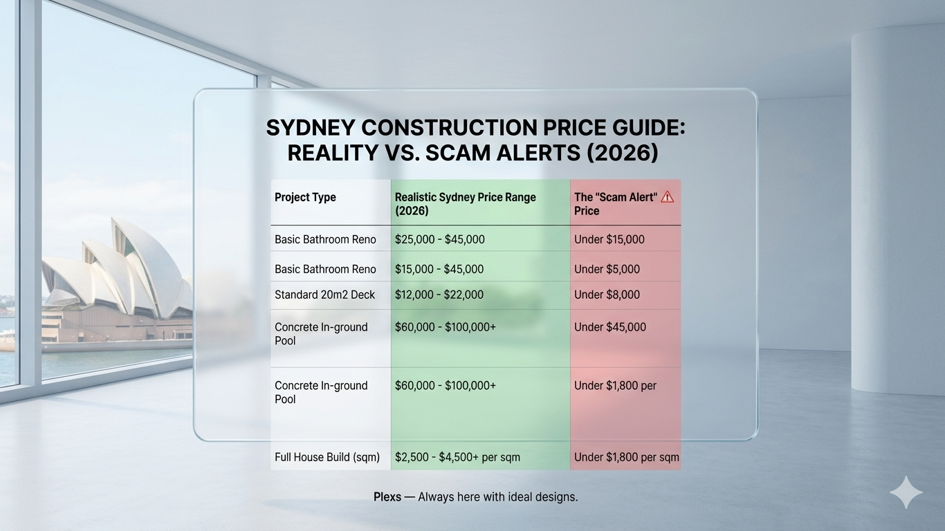 Professional Sydney construction site showing a concrete slab being poured for a new home.
