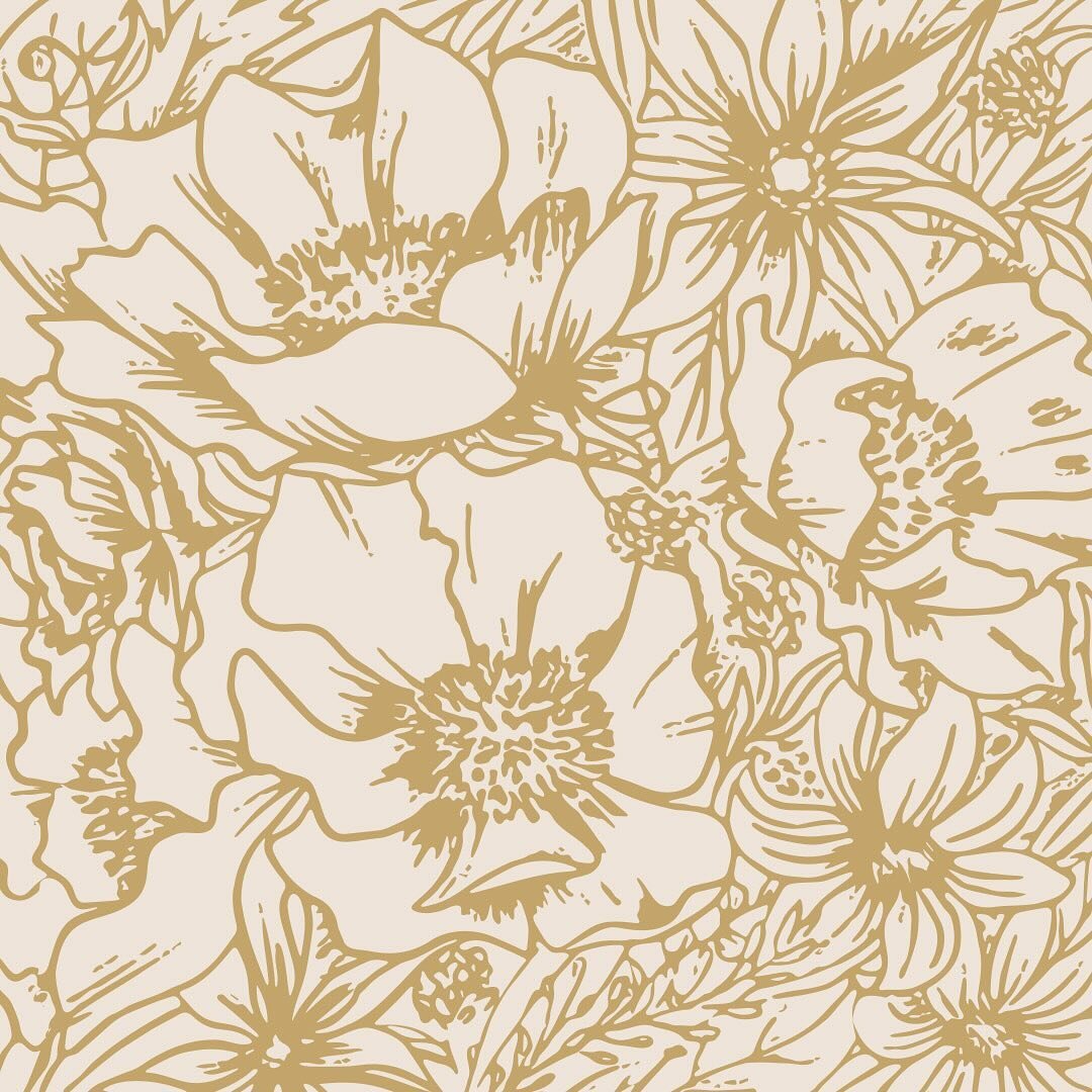 &bull; Misc Flowers &bull;  No creative challenge post yesterday but I did sketch this just before bed and finished it this morning, so maybe it half counts for yesterday 🙃🌸 Plan to polish this one to use as a pattern for wallpaper or eco-friendly 