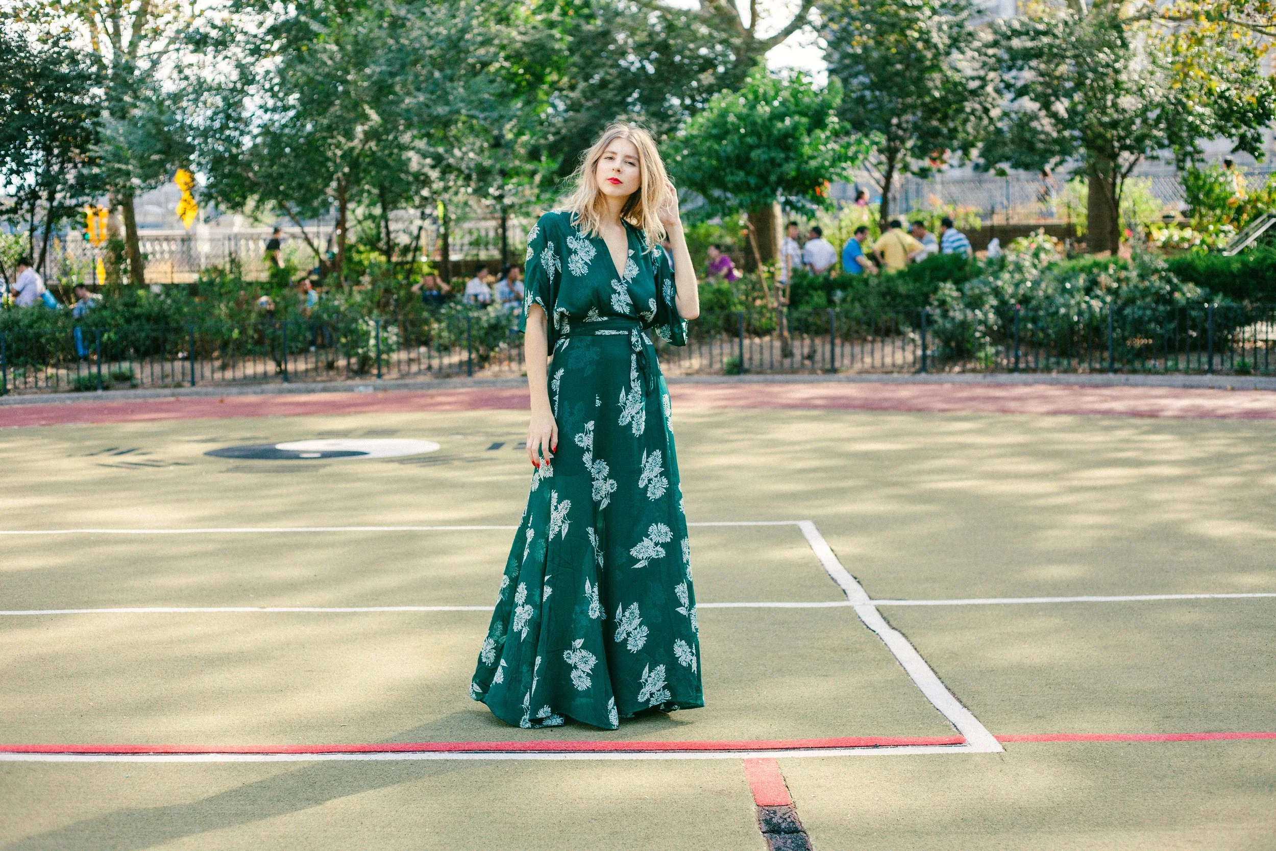 Eliza McNitt photographed by James Huang in Chinatown, New York, 2015