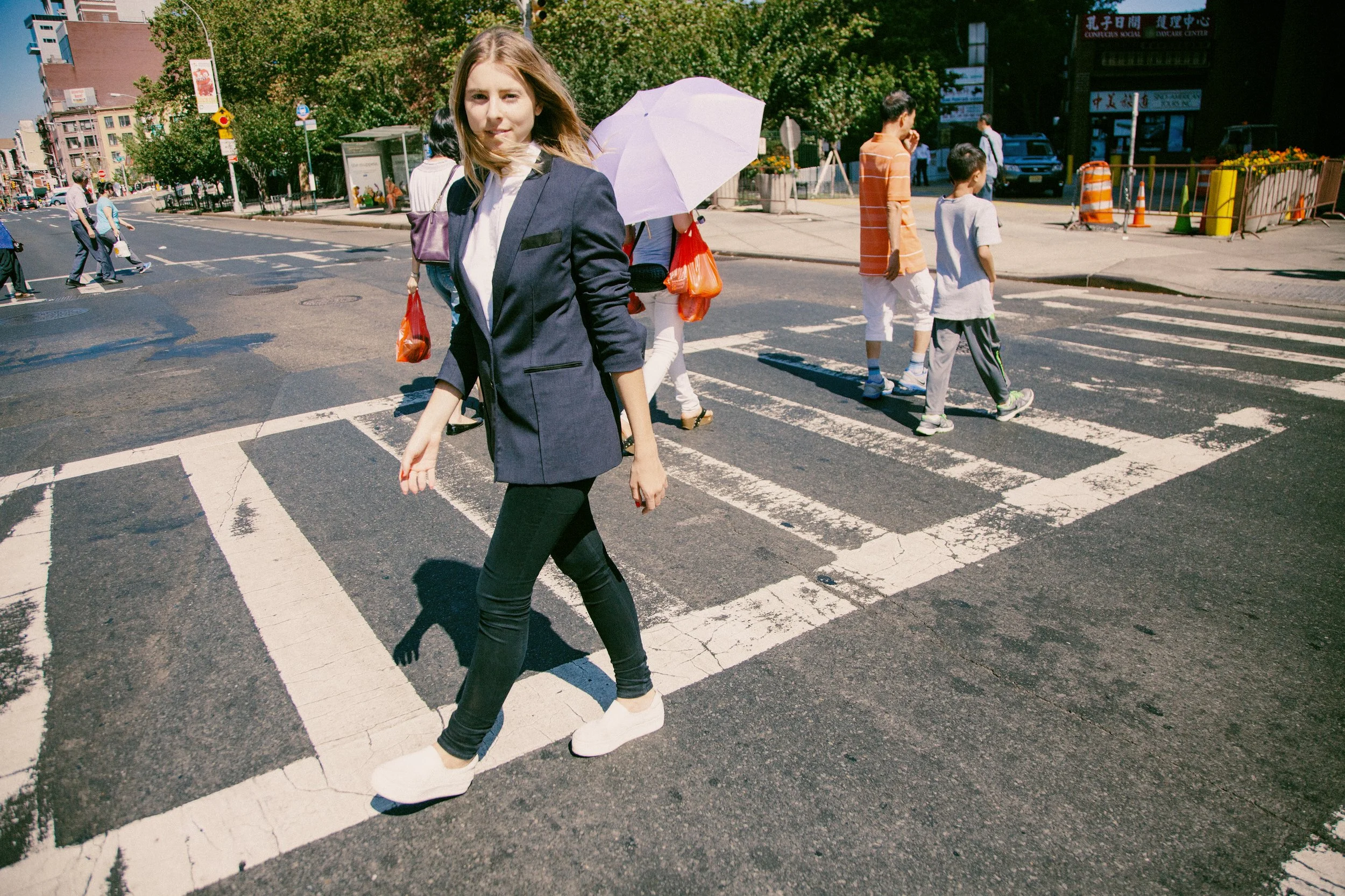 Eliza McNitt photographed by James Huang in New York City, 2015