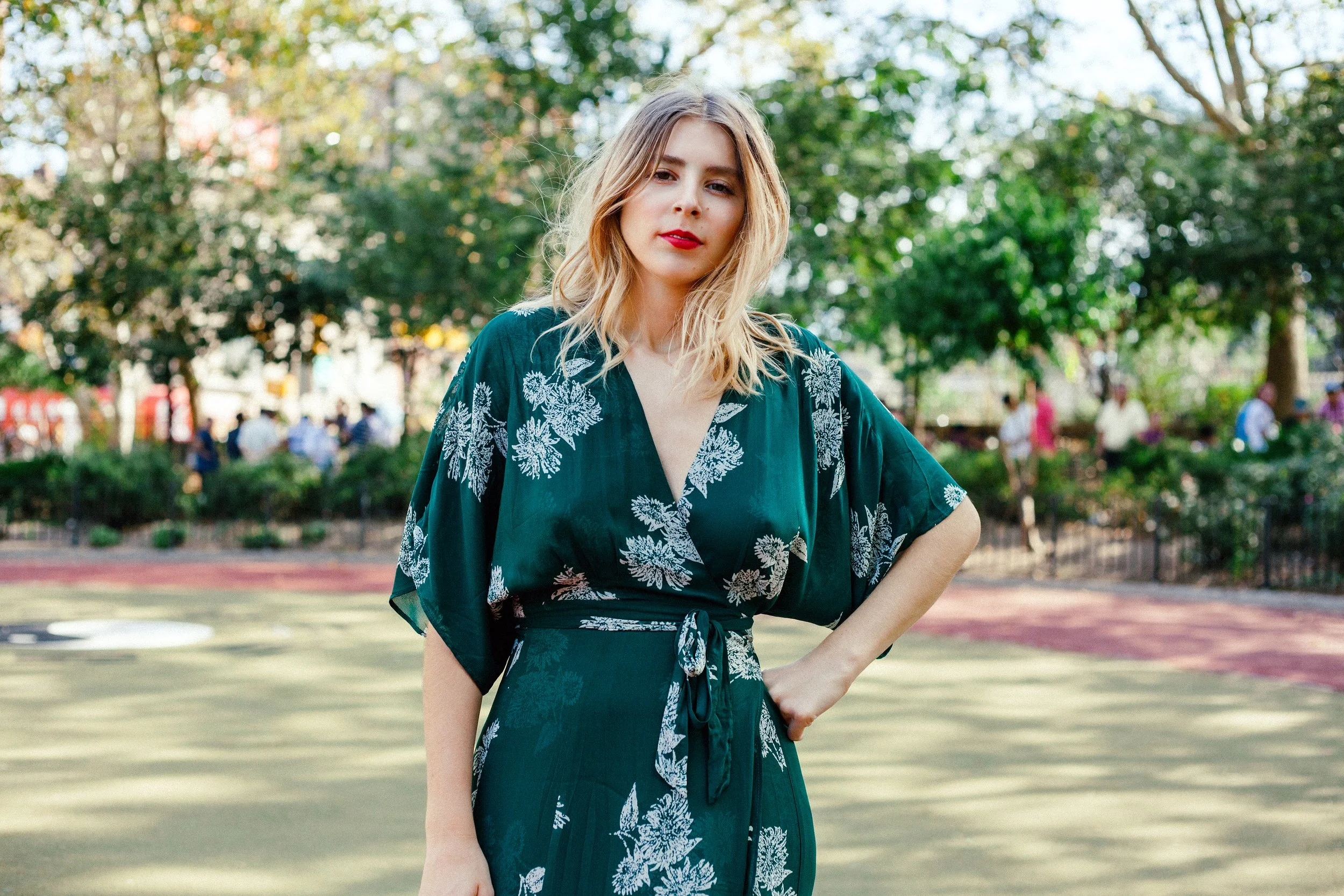Eliza McNitt photographed by James Huang in Chinatown, New York, 2015