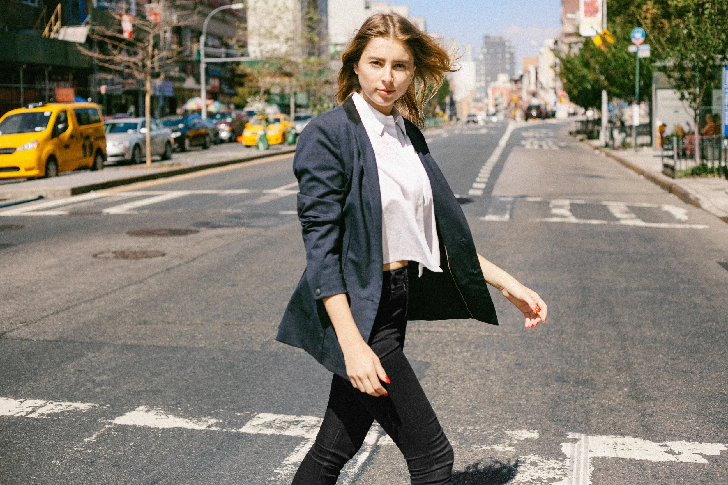 Eliza McNitt photographed by James Huang in New York City, 2015