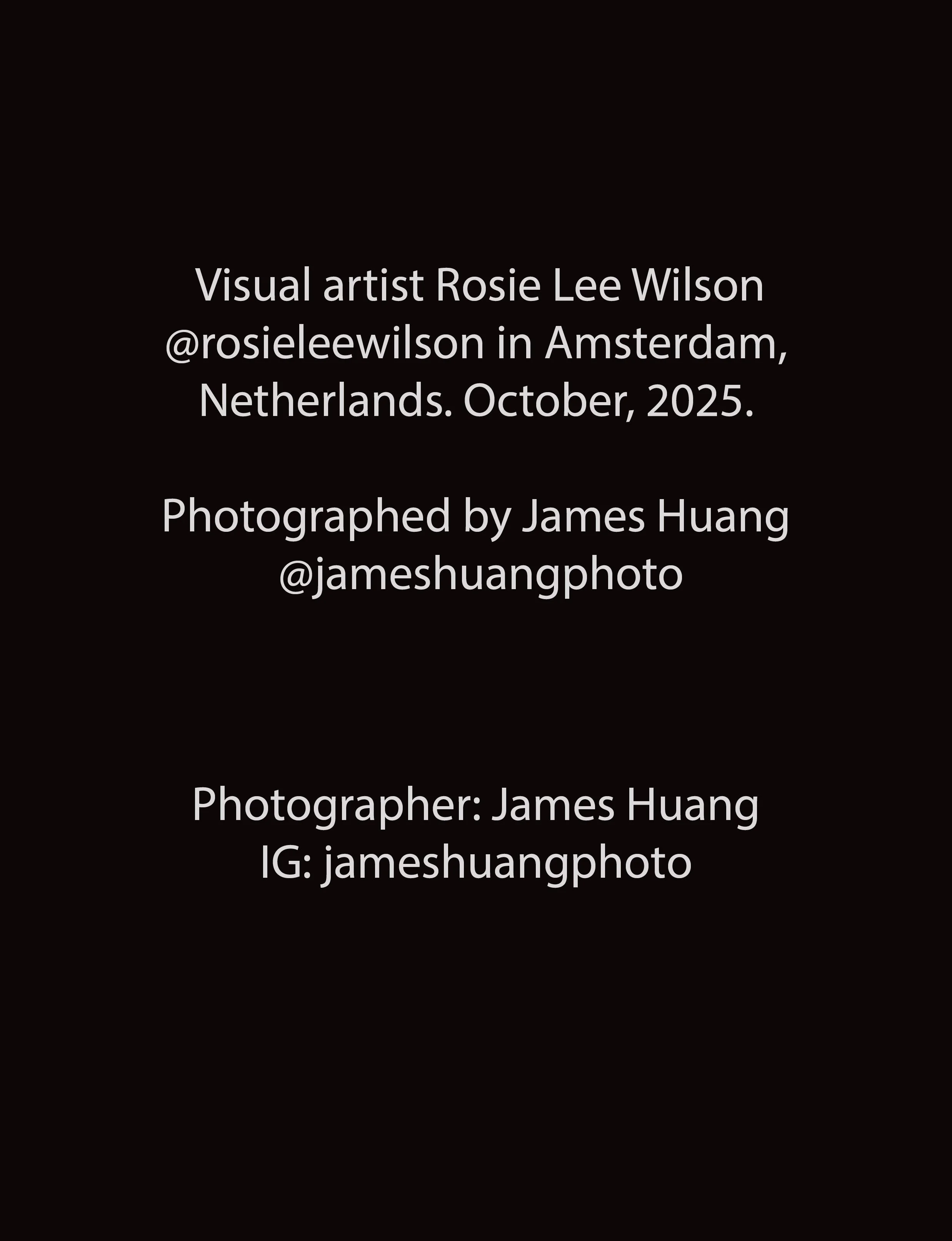 Rosie Lee Wilson @rosieleewilson in Amsterdam, Netherlands, published in @selin.magazine Issue 60, Vol. 14.   

We met by chance in a café. Rosie is a graphic artist based in London, UK, and was in Amsterdam for a salon pop-up, designing promotional 
