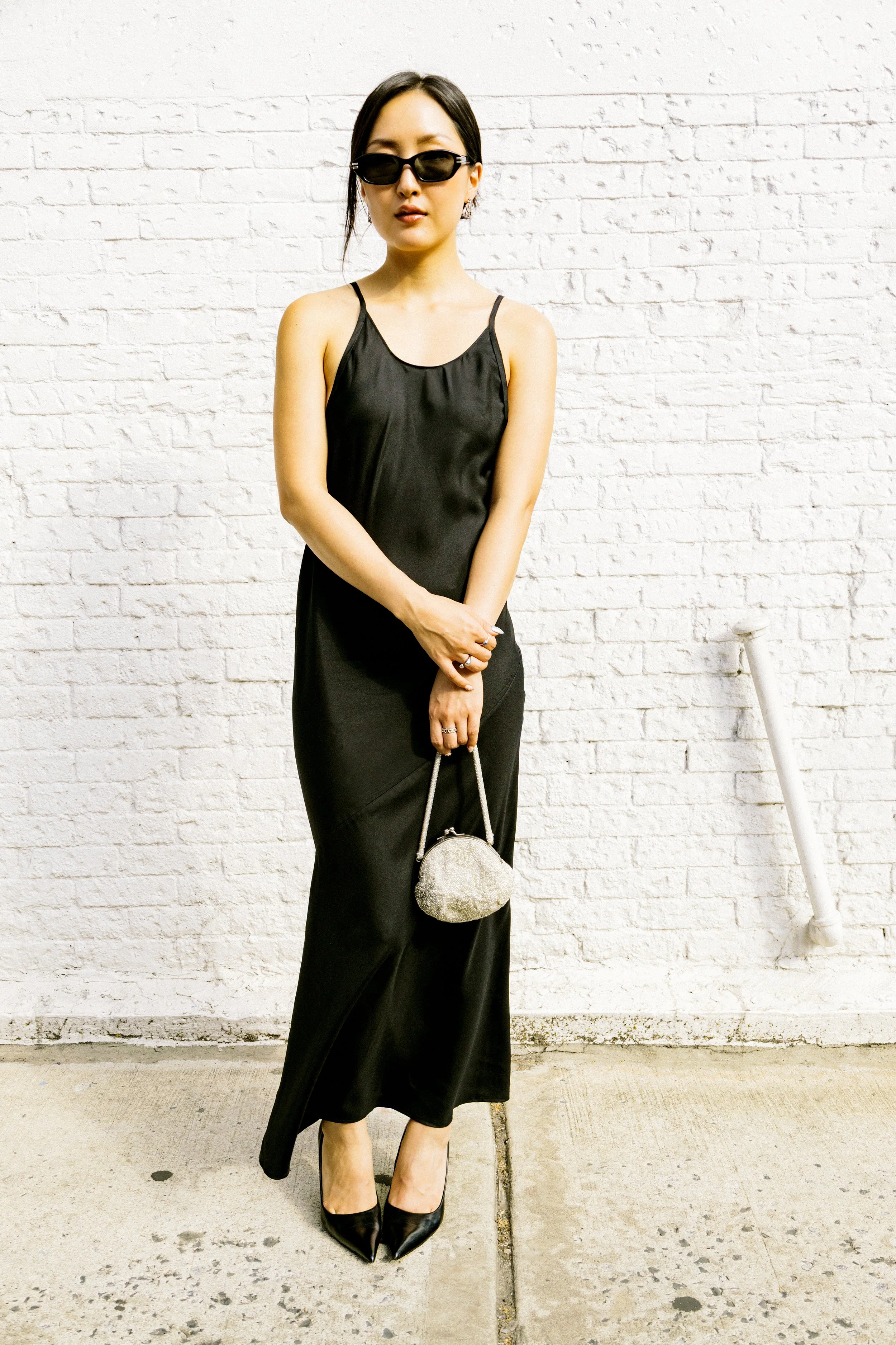 Hyo Lee in the streets of New York, 2025 
Photographed by James Huang