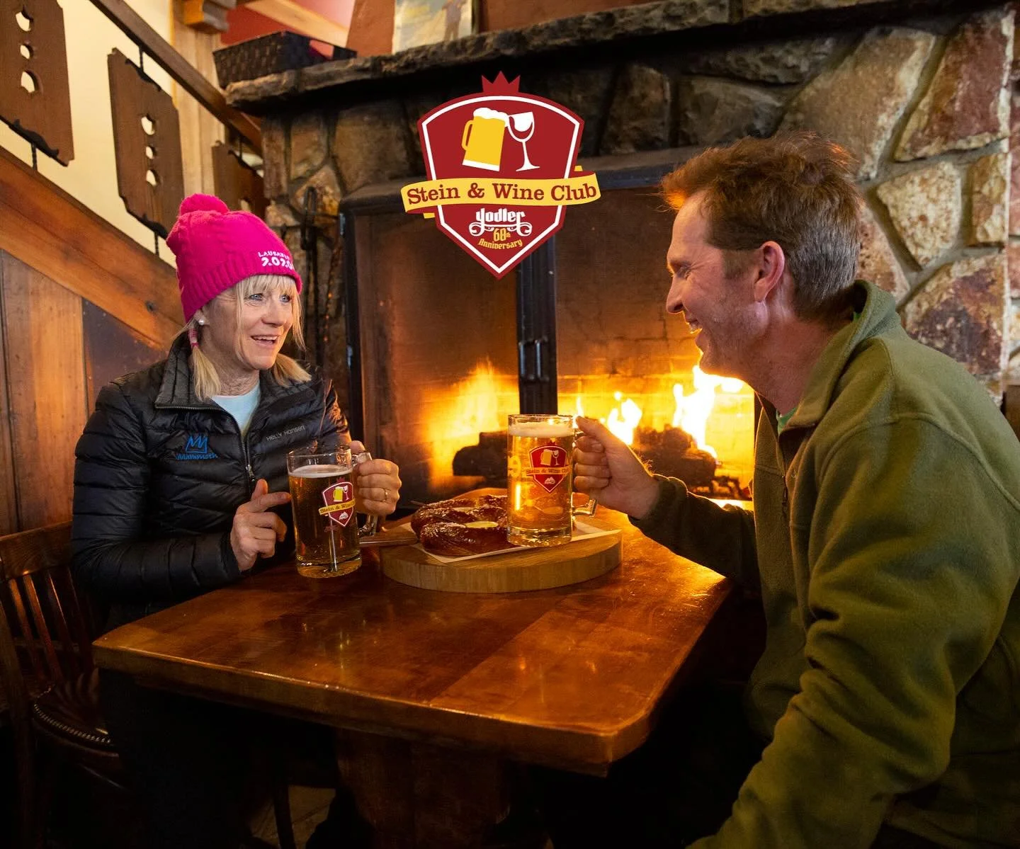 Winter is early this year! The Yodler Stein + Wine Club is back—your ticket to a season of extra-large pours, good company, and mountain-town tradition.
With your $150 membership, you’ll receive:
πΊ A personalized stein or wine glass (en
