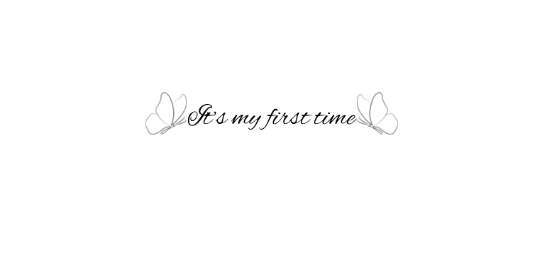"It's my first time" tramp stamp temporary tattoos
