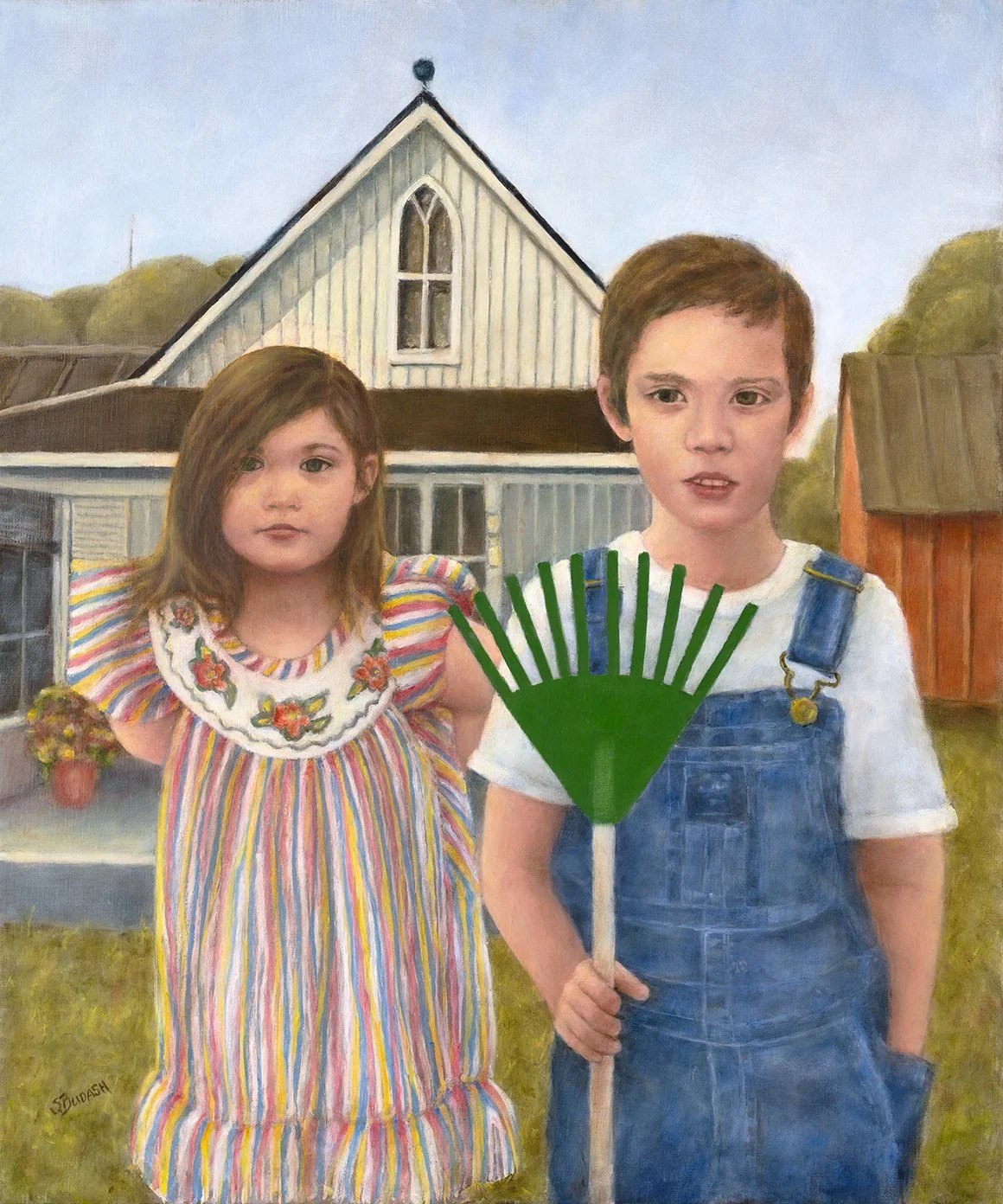 Alpha Generation Meets Gothic, 24x20, Oil on Linen