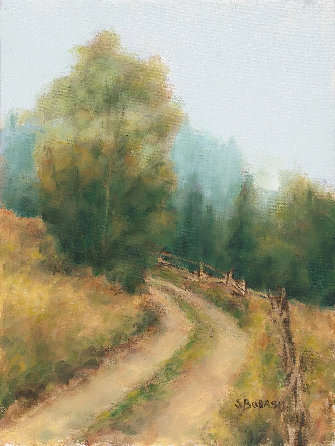 The Only Way, Oil on Linen, 9x12