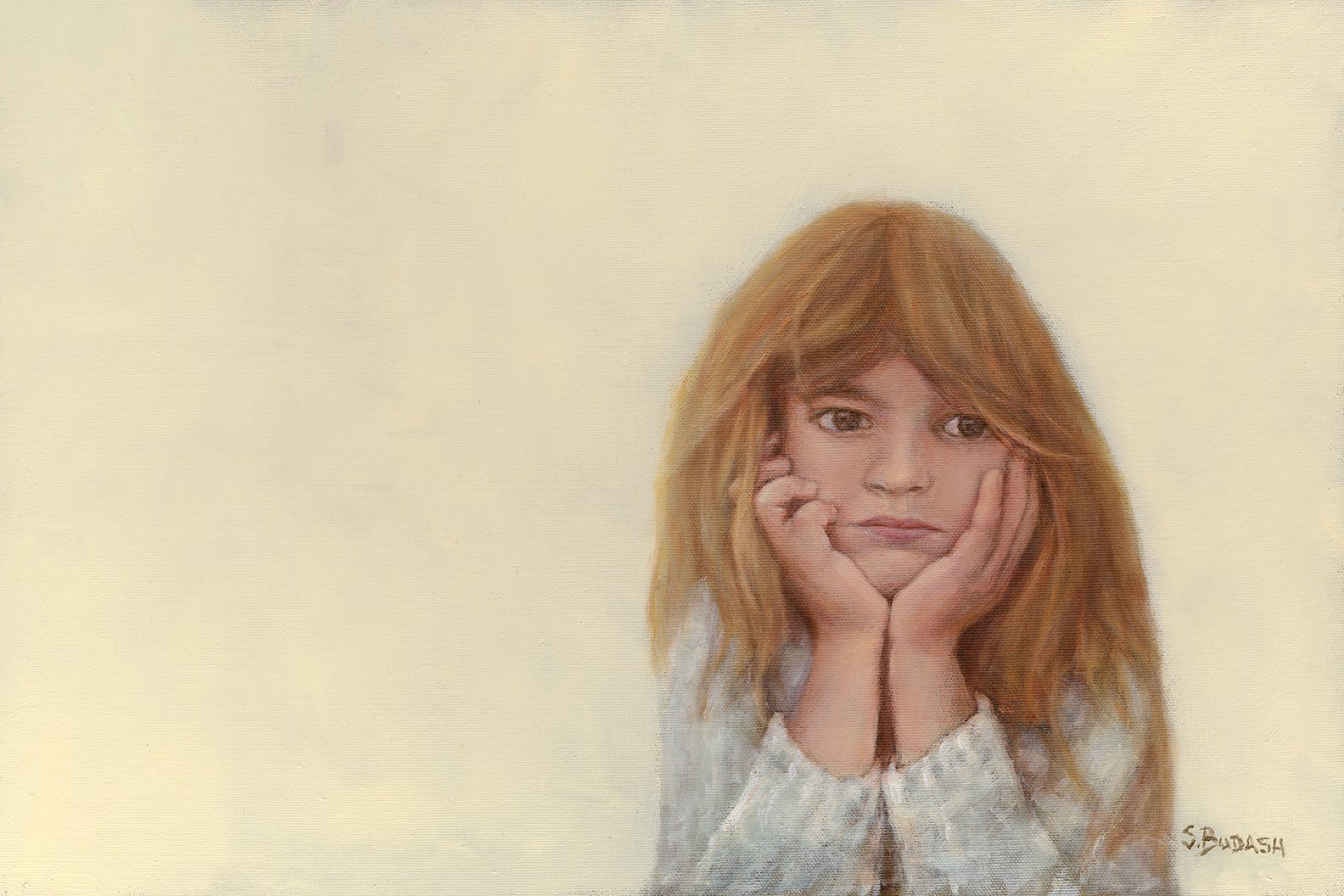 A Dickens Waif, Oil on Panel, 18x12