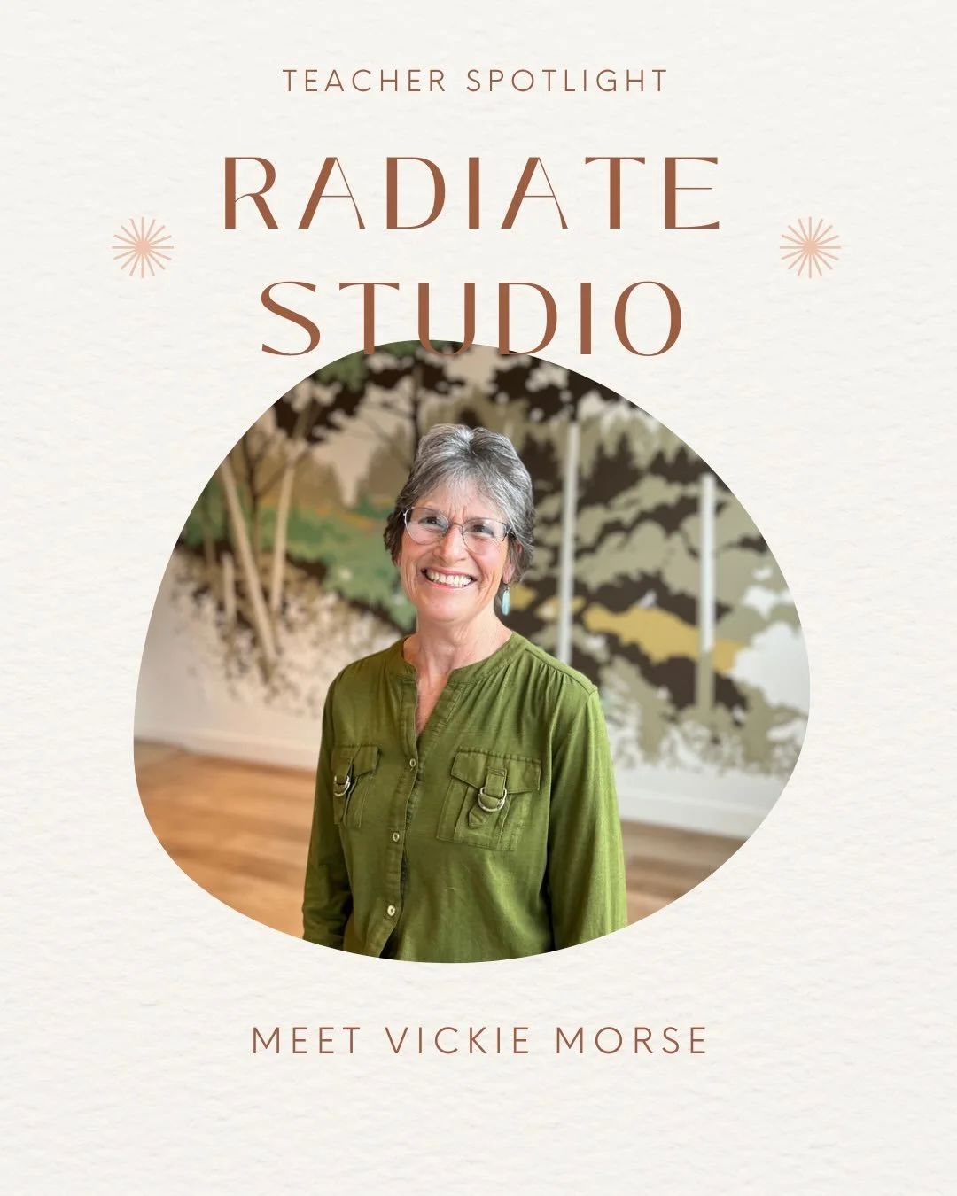 Teacher Spotlight &mdash; Vickie Morse!🌻💫 Register for a supportive Posture, Strength &amp; Mobility practice, or an accessible Beginning Yoga Flow at Radiate Studio Sebastopol. Sign up at www.radiate.studio/yoga  #sebastopolyoga #beginningyoga #po