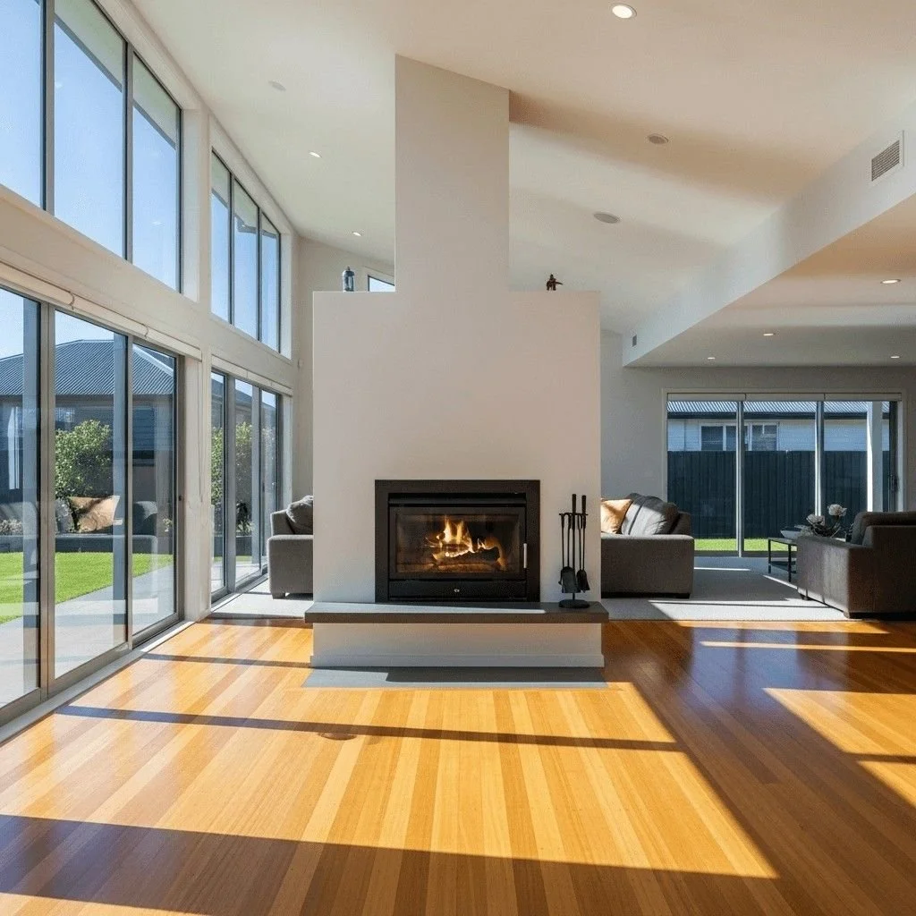 Modern Christchurch home interior with bright, open-plan living space reflecting current property design trends in 2025.