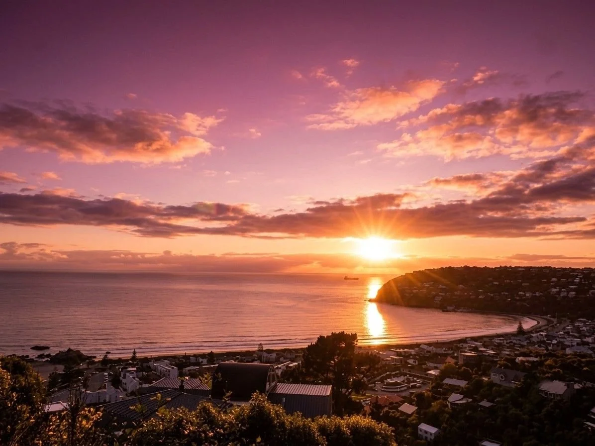 sumner christchurch sunrise