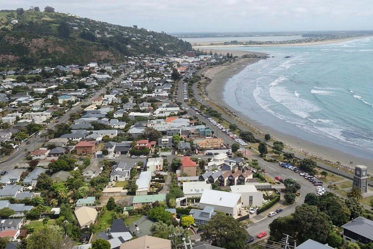 sumner suburb drone shot