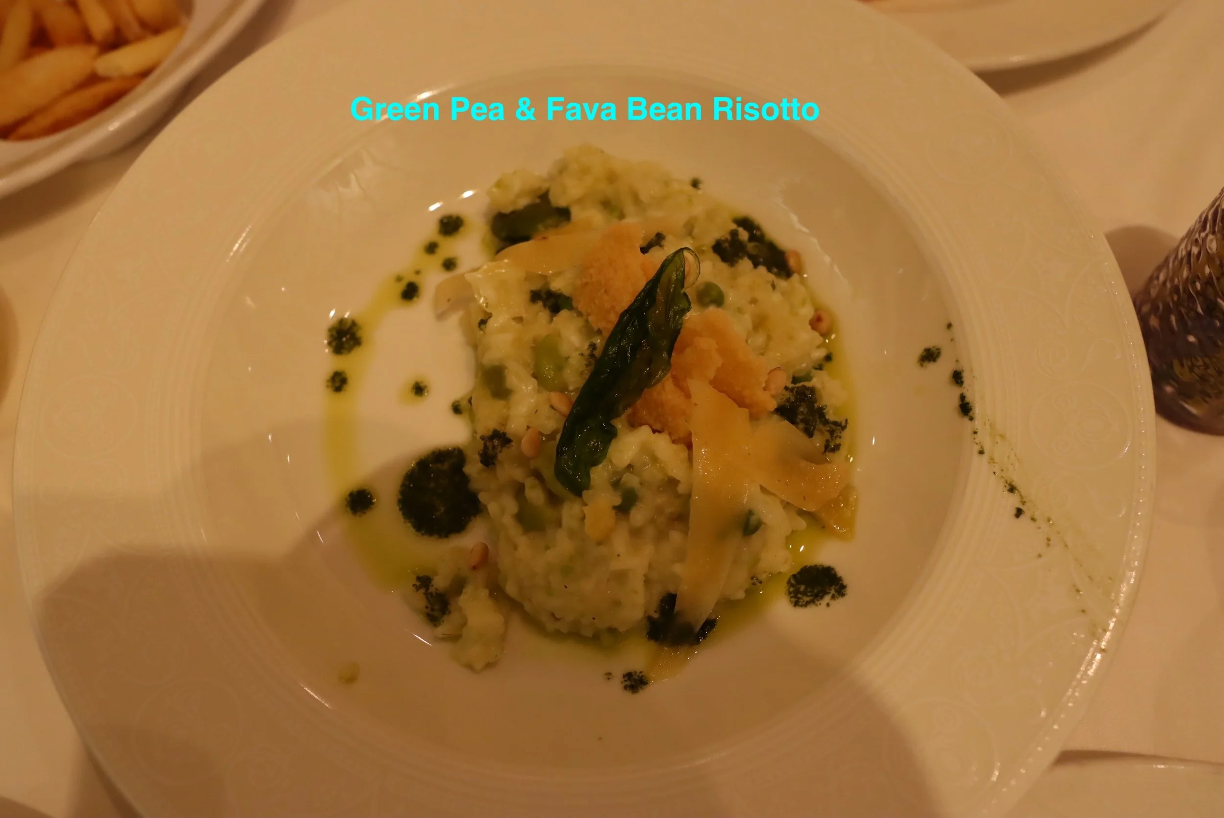 2024-05-25-Fantasy-Captain's-Gala-Menu-Green-Pea-and-Fava-Bean-Risotto.JPG