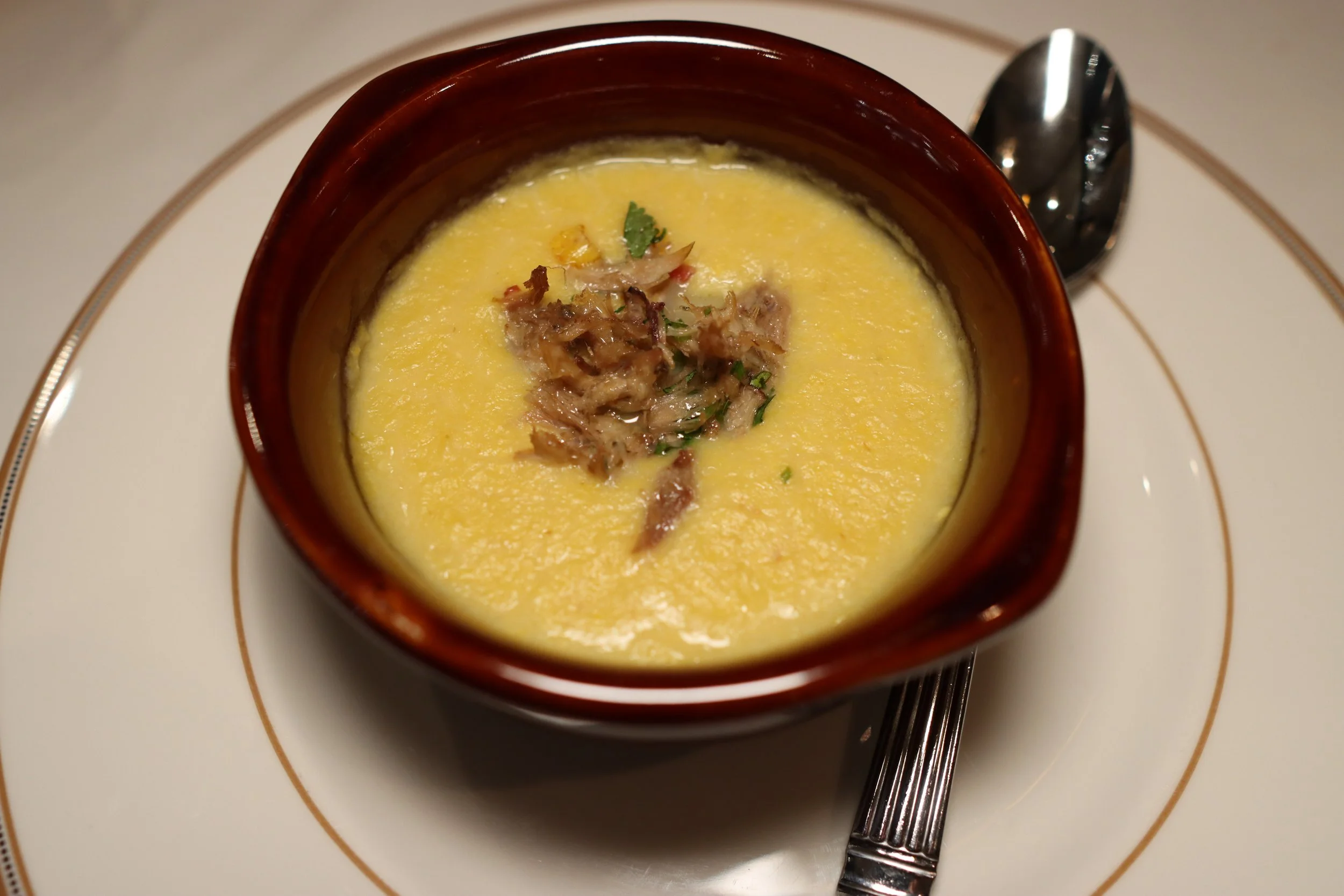 2025-03-08-Treasure-1923-Pulled-Guinea-Hen-Corn-Chowder-1.JPG