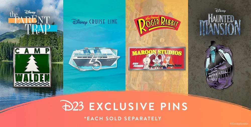 Four Fan-tastic New D23 Exclusive Pins — DCLcruisingDAD