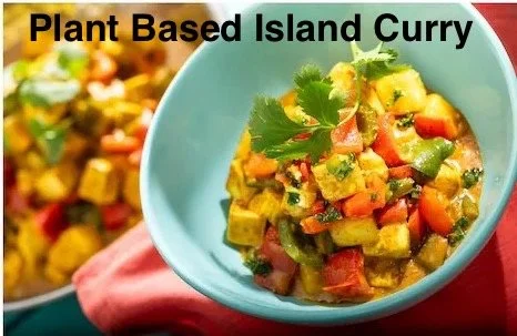 Plant-based Island Curry with tofu, cilantro, and potatoes (Plant-based) .JPEG