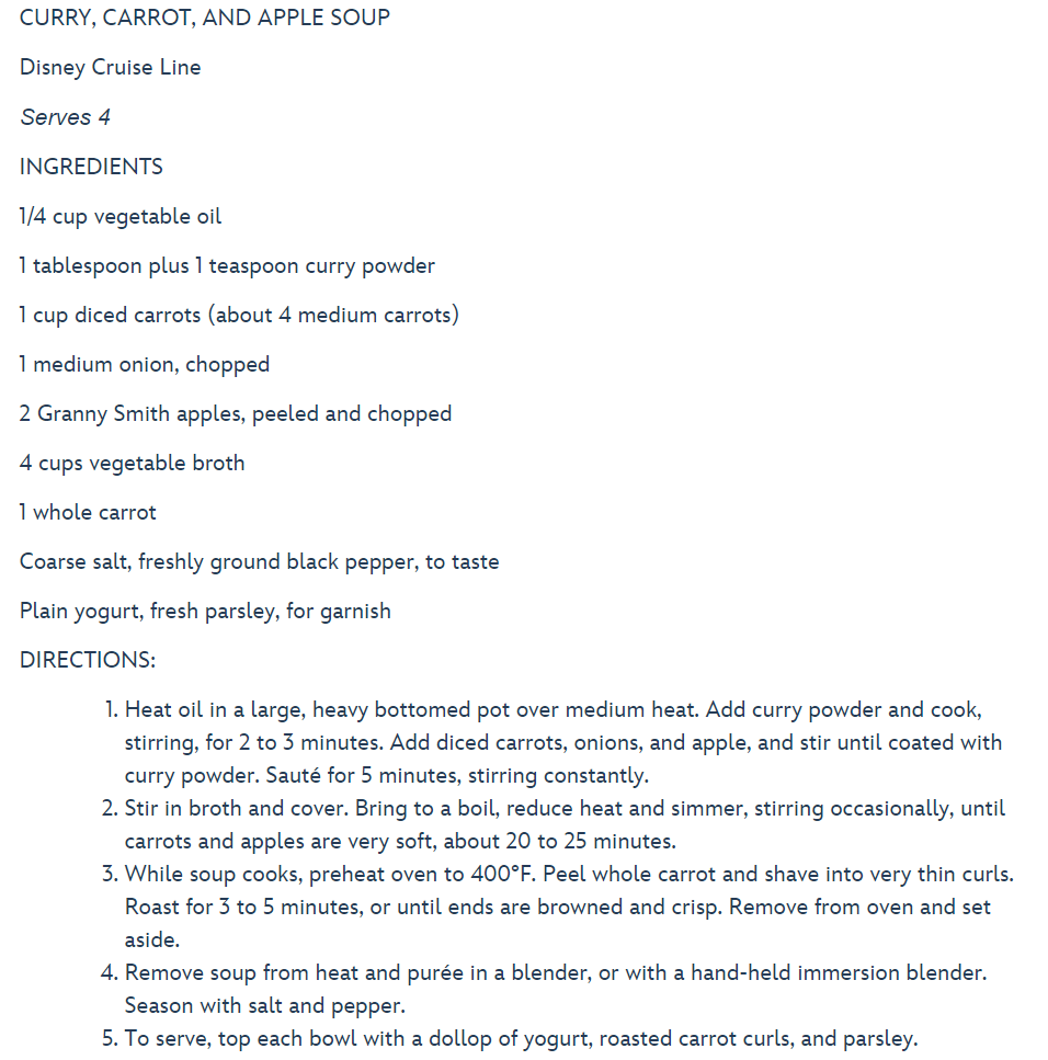 Curry Carrot and Apple Soup from Disney Cruise Line 2.PNG