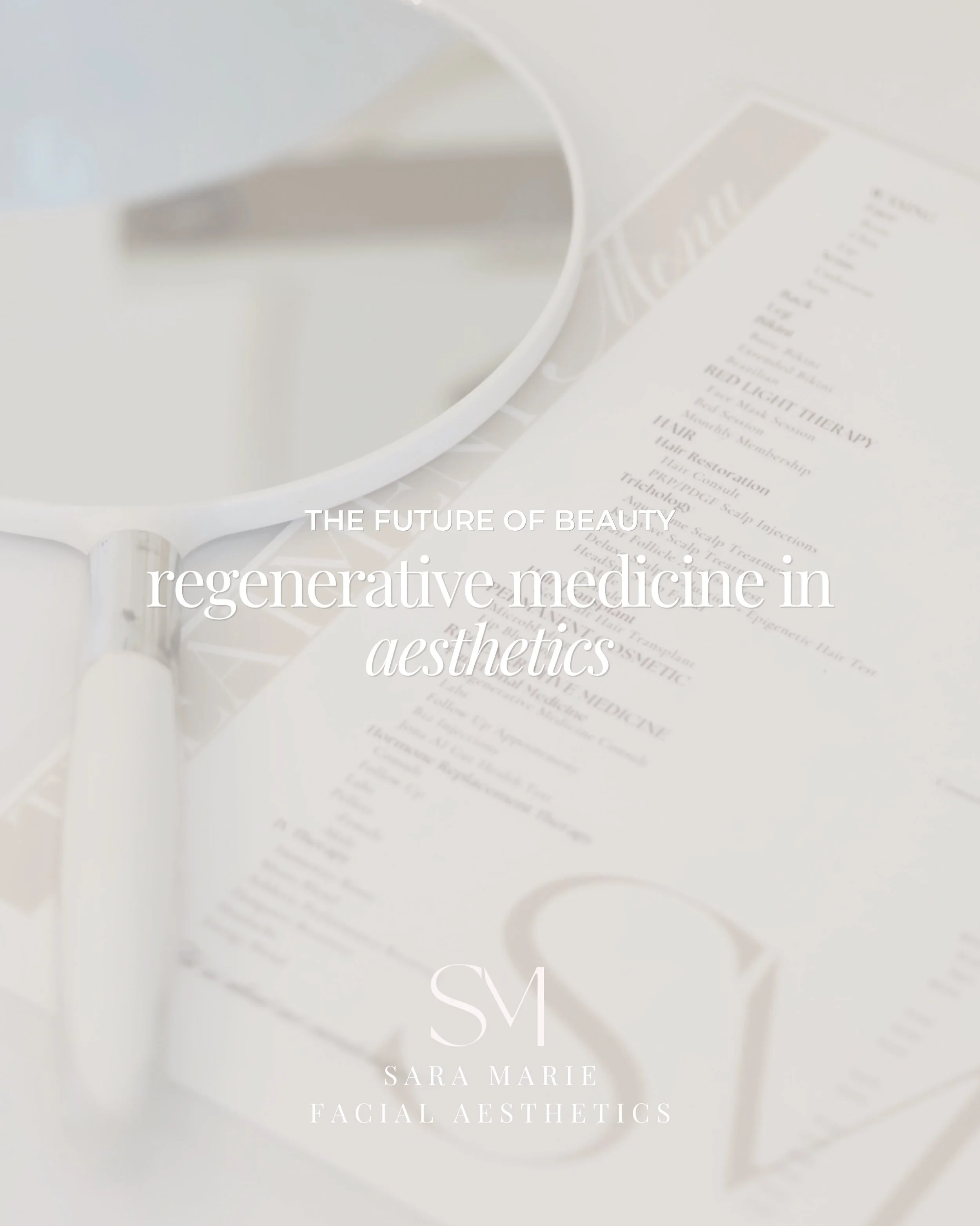 The future of anti-aging isn&rsquo;t artificial. It&rsquo;s regenerative. 🧬✨⬇️

Regenerative medicine is changing the way we approach beauty, aging, and skin health. Instead of simply treating the surface, regenerative treatments work with your body