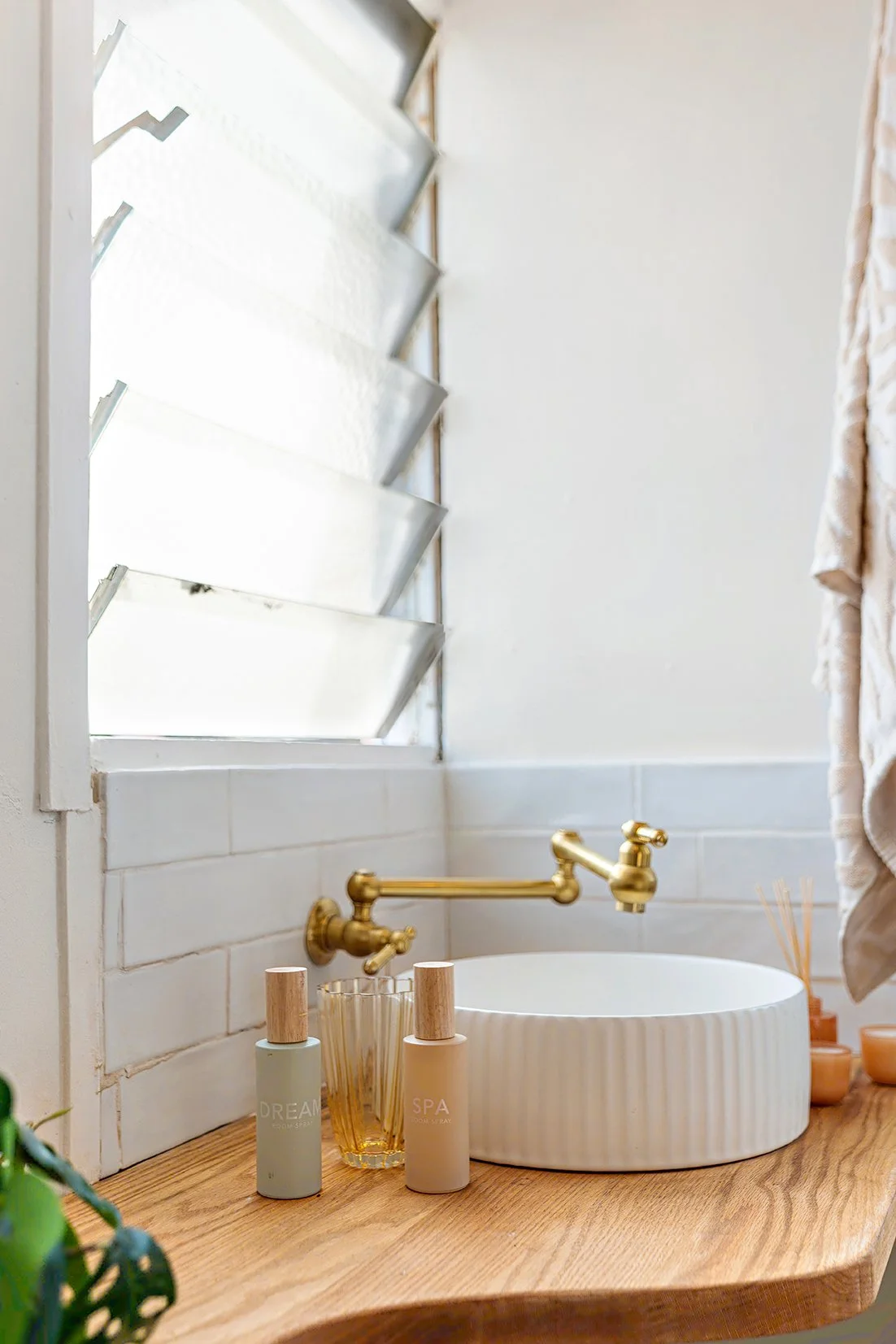 A pot filler serves as a tap in a newly updated wash zone.