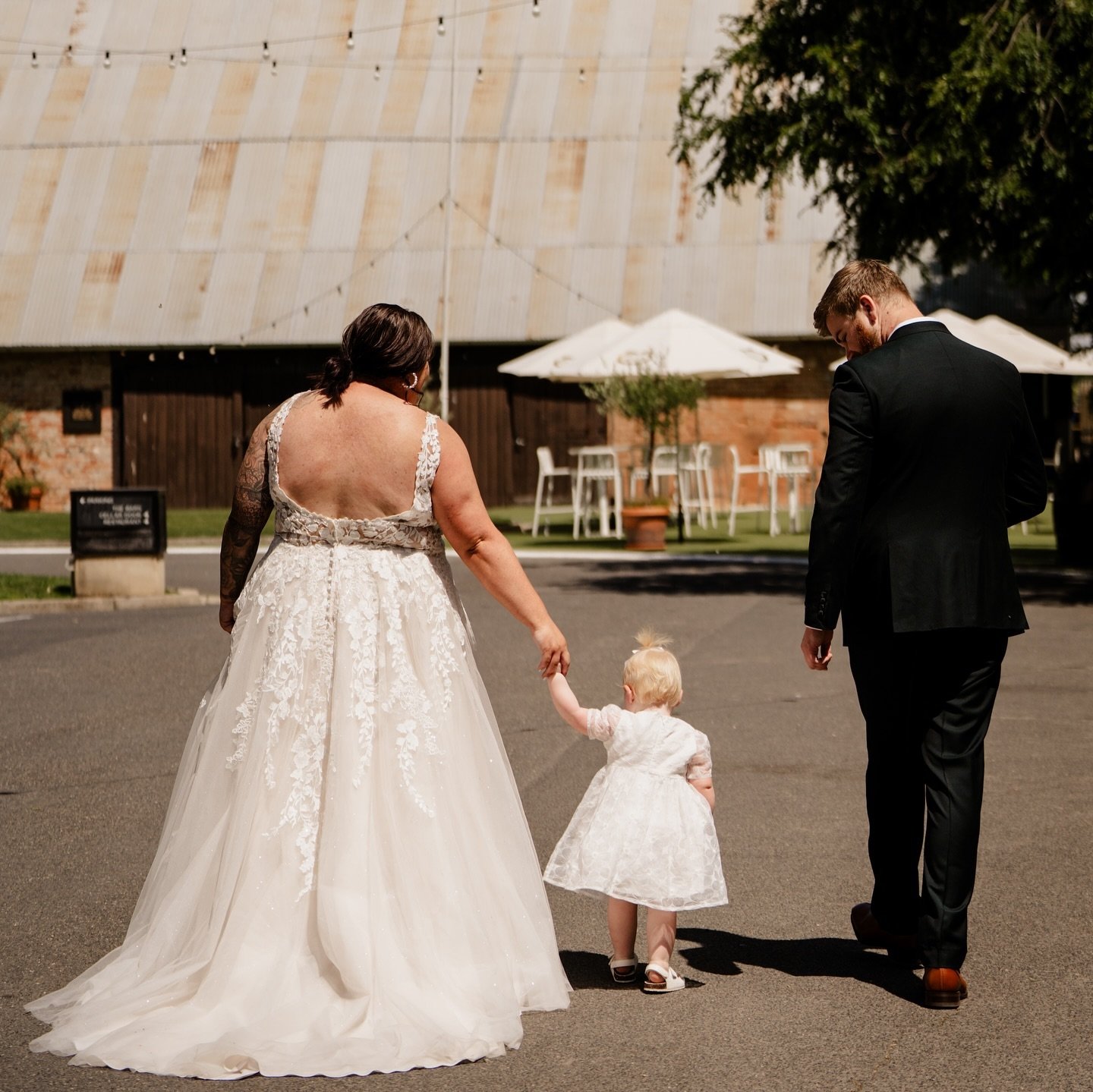 Phoebe &amp; Jarrod eloped at @brownbrothers with sweet Hailey by their sides 🥹
A no fuss elopement - first look, photos around the gardens, ceremony with @plannedwithlovebynatasha where they shared their hearts freely and then out of the wedding ge