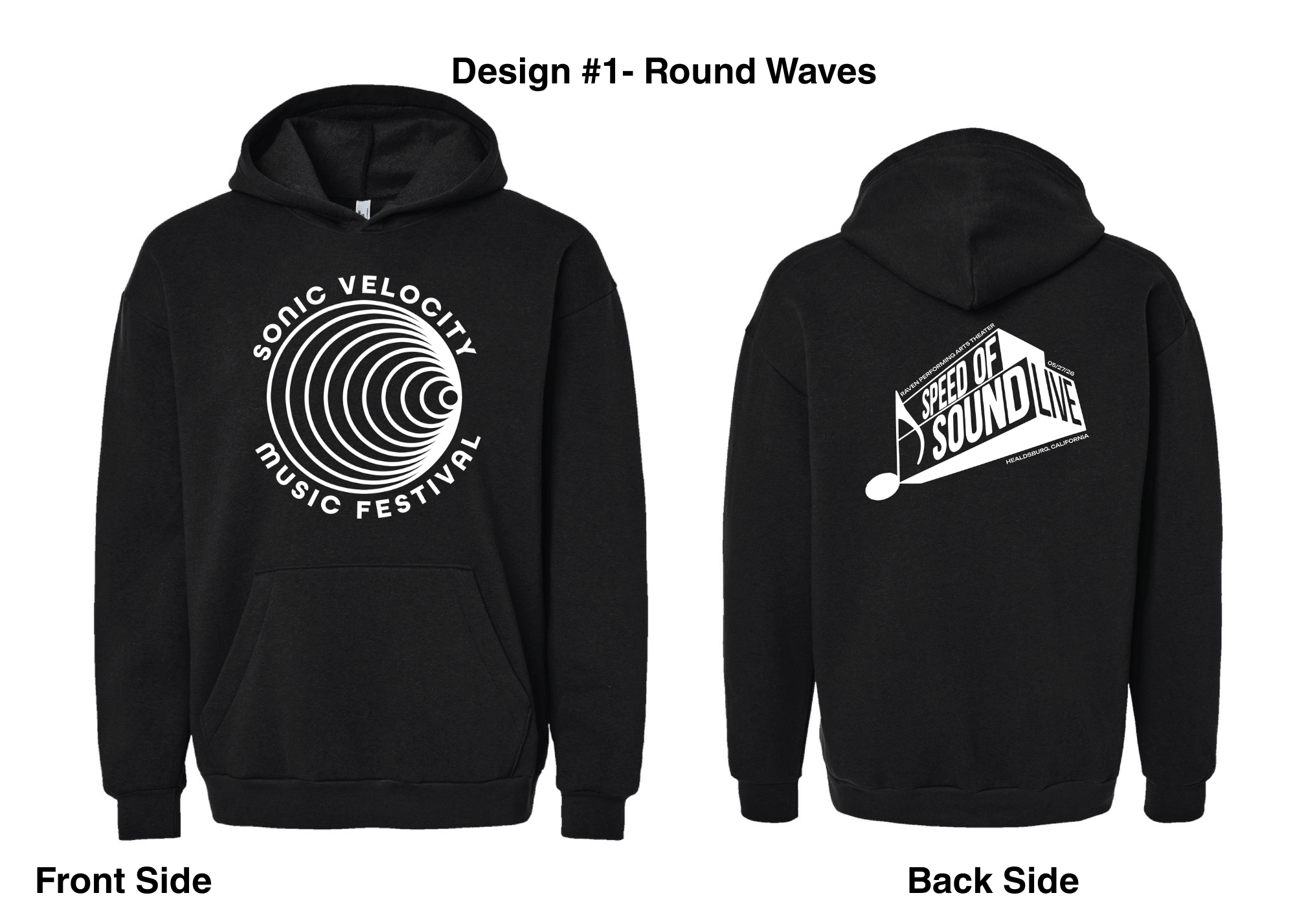 Sonic Velocity Hoodie- Round Waves