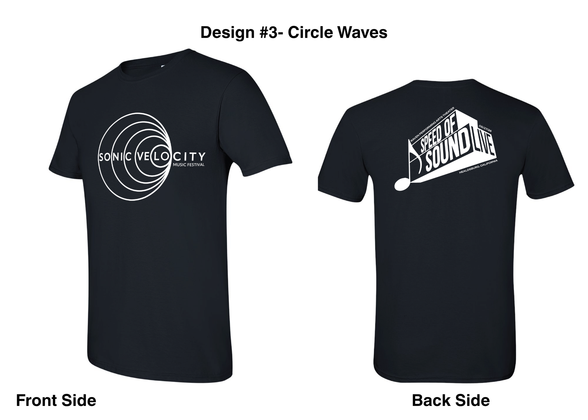 Sonic Velocity T-Shirt - Circle Waves