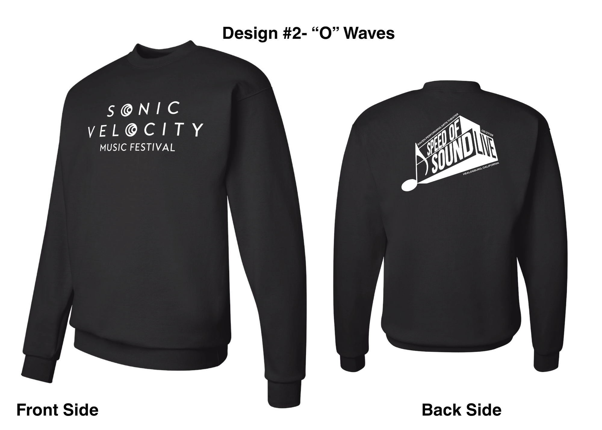 Sonic Velocity Sweatshirt- "O" Waves