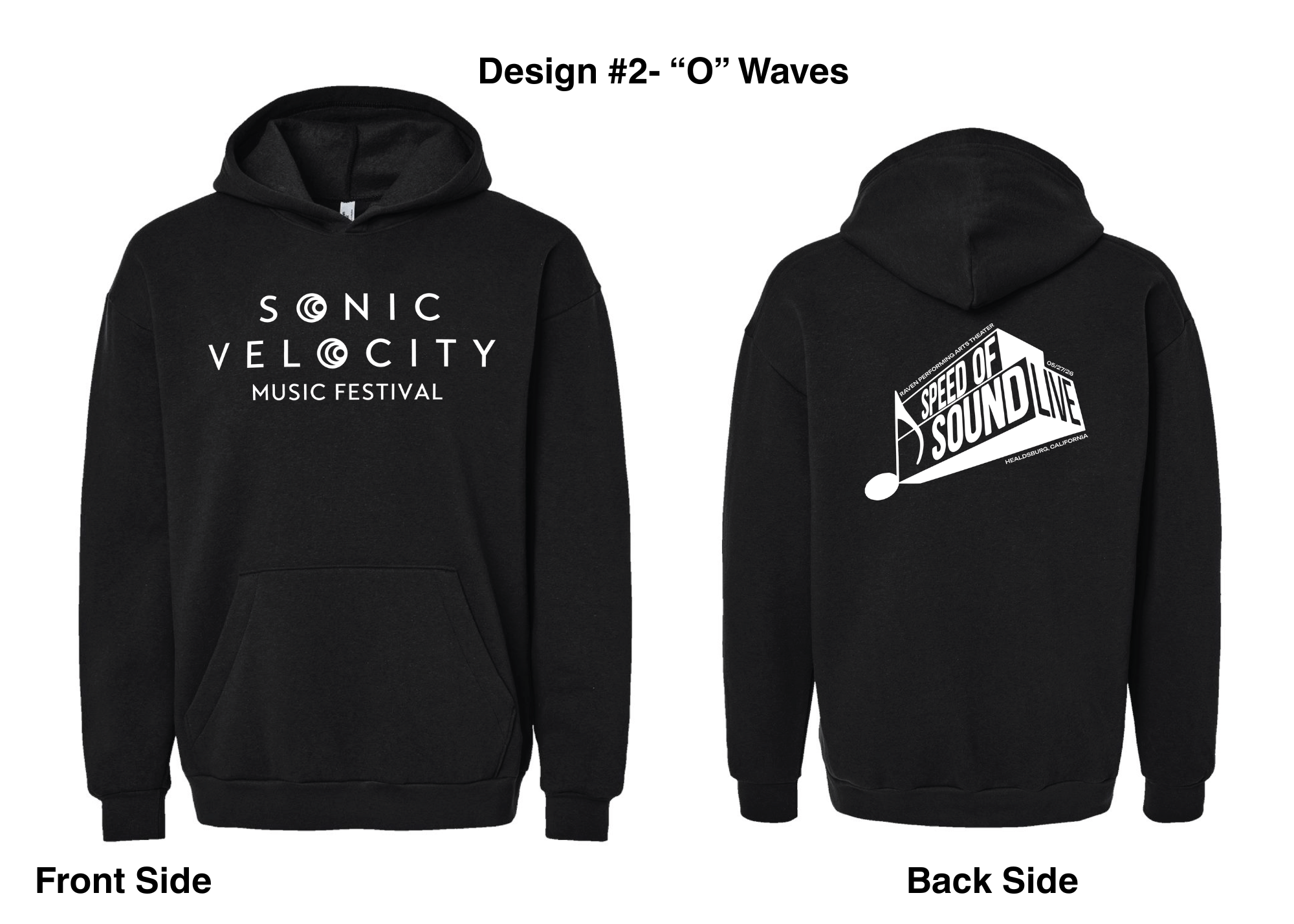 Sonic Velocity Hoodie- "O" Waves