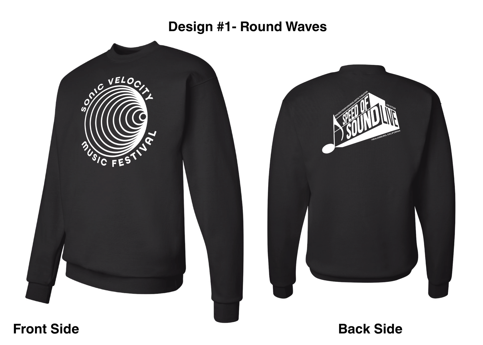 Sonic Velocity Sweatshirt- Round Waves