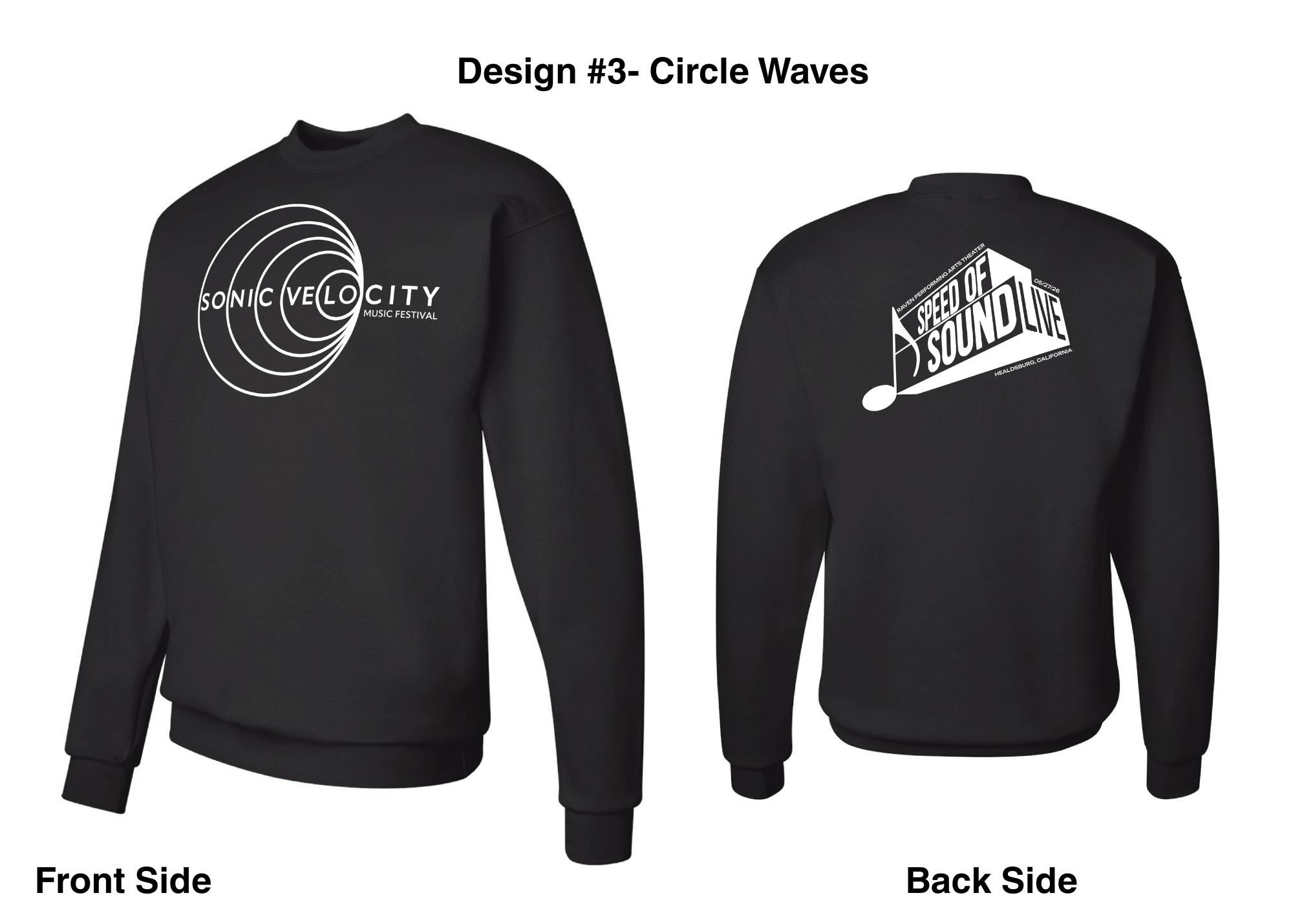 Sonic Velocity Sweatshirt- Circle Waves