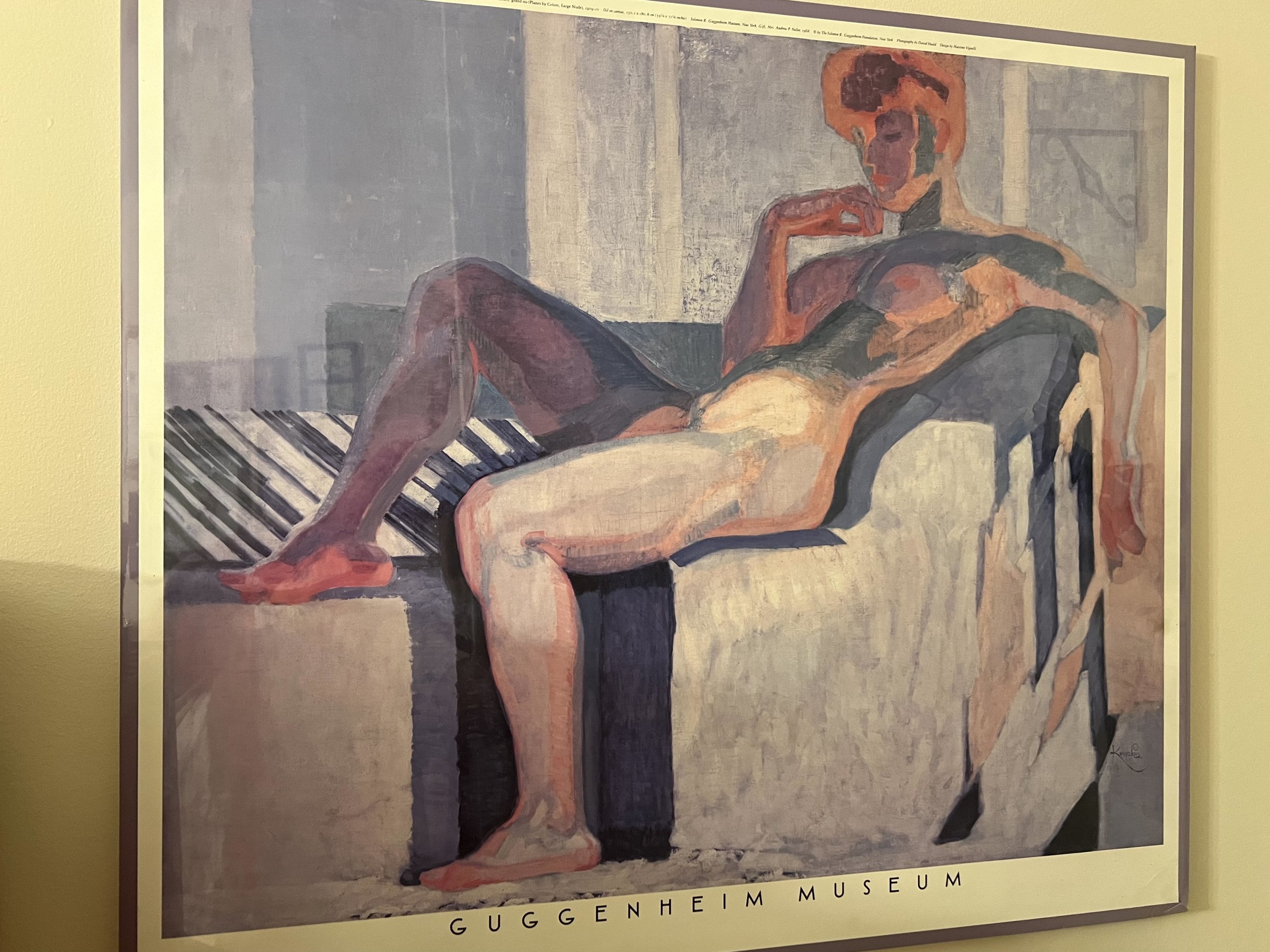 Frantisek Kupka- Planes by Color, Guggenheim Poster Framed 20 x 30" $60