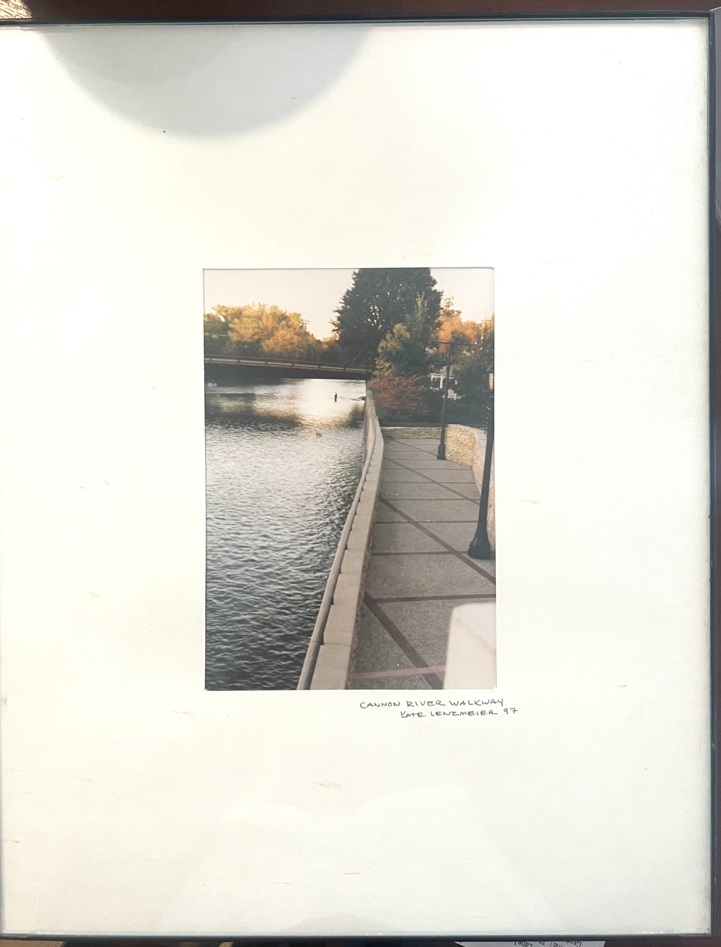 Canon Riverwalk Color Photograph Framed. 12 x 18 $250. Kate Douglas