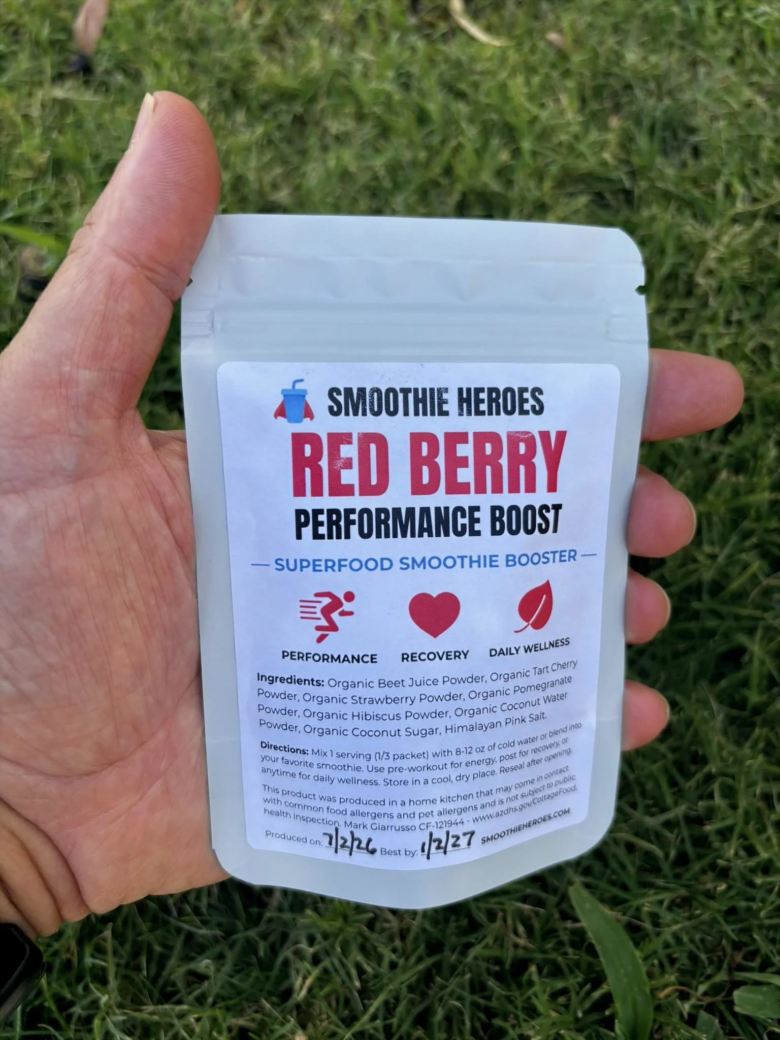 Smoothie Booster - Red Berry Performance Boost
