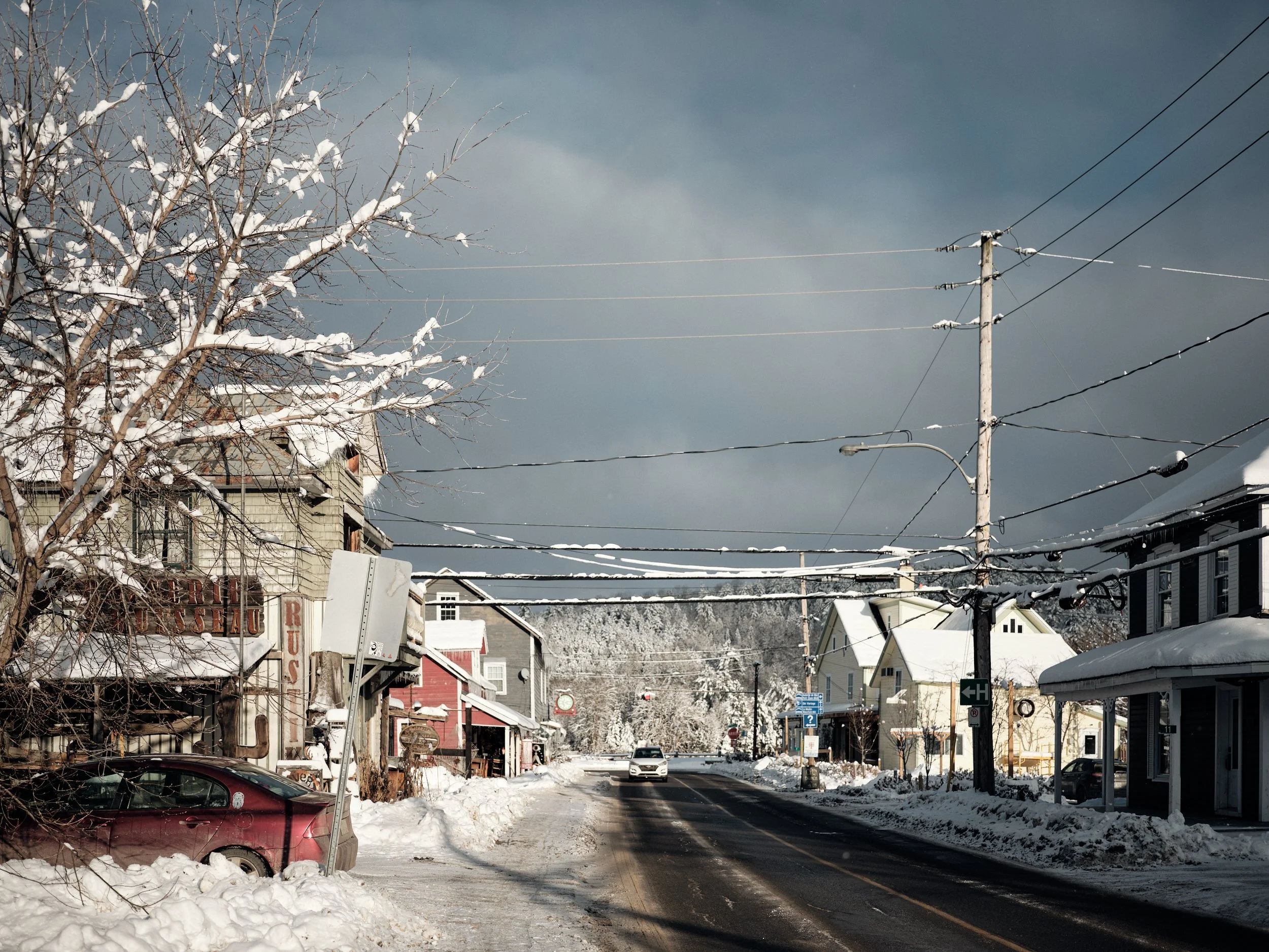 Wakefield, Quebec, After the snowstorm.