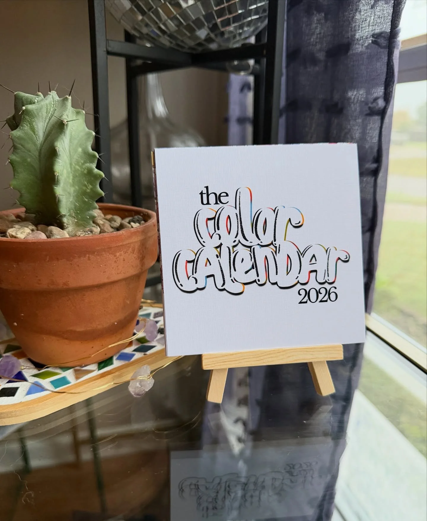 Calendar is live on the site at rhythmswild.com! It&rsquo;s adorable and your desk needs one. 

#2026calendar #lotsofcolor #minicalender