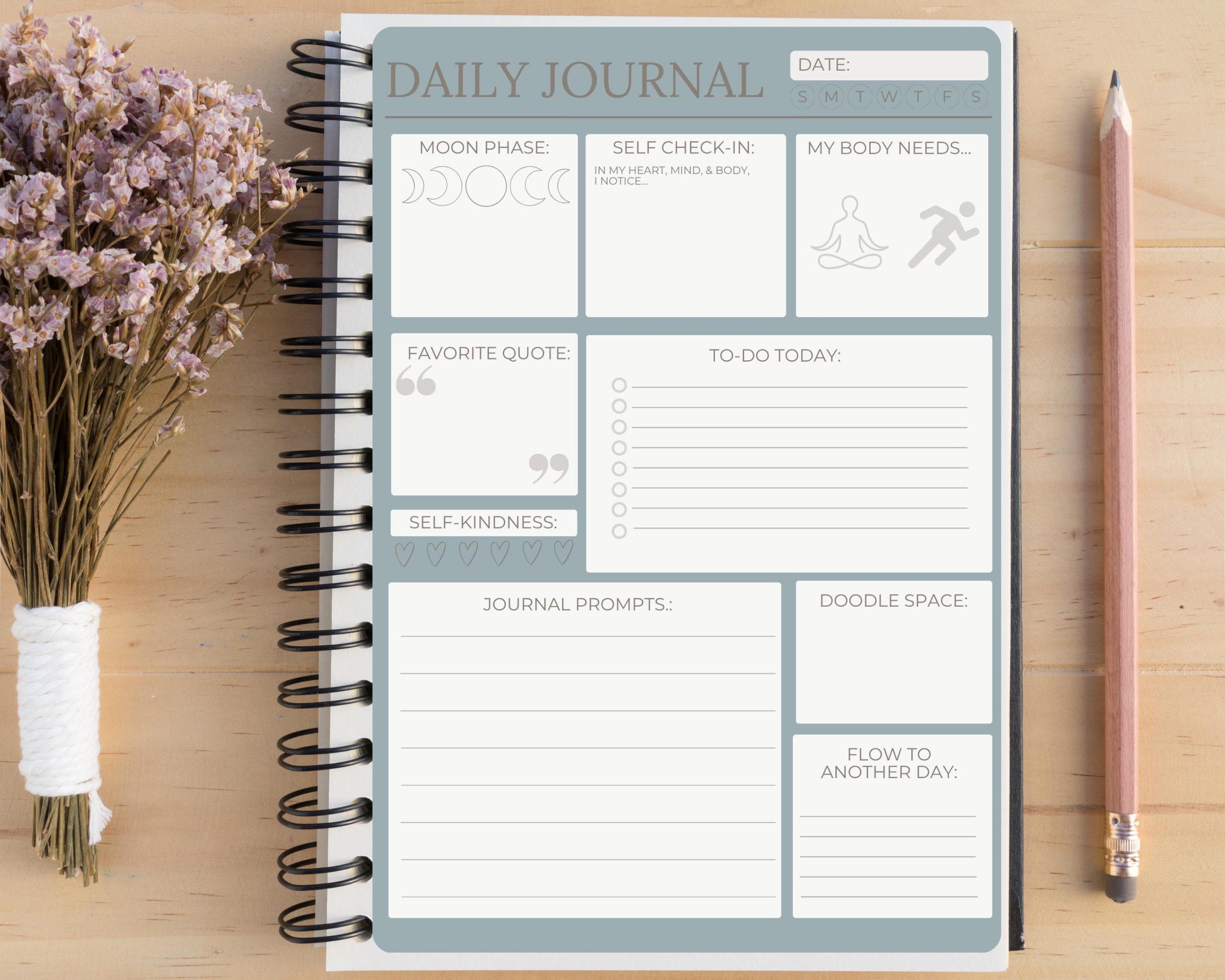 daily journal and planner template
