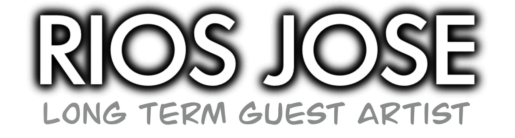 Text graphic with the words "ROS JOSE" in large white letters on a black background, and smaller holographic-style text underneath.