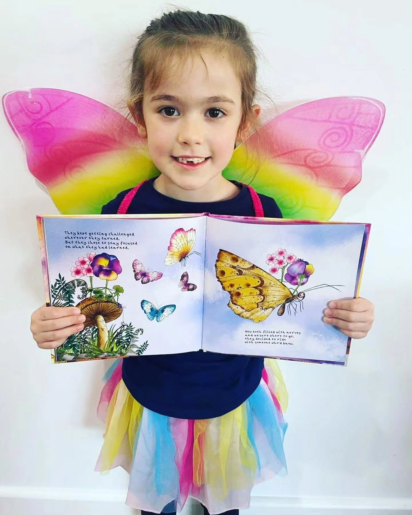 Book Week will be here before we know it, so if you're starting to think about costume ideas, here's a little inspiration!

A few years ago, one of my beautiful customers dressed up as a rainbow butterfly and took my book along to Book Week. It was t