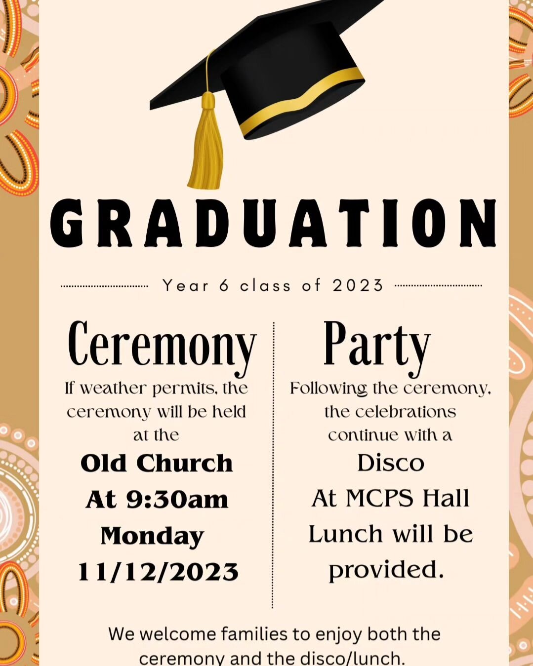 Invitation to Year 6 Graduation!