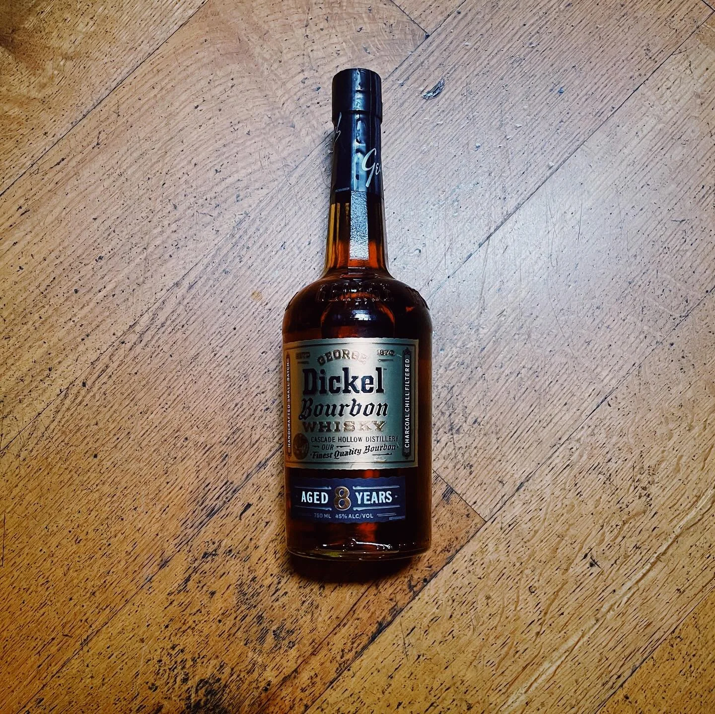 George Dickel 8 Year Bourbon
George Dickel has been pumping out high quality juice since 1964, solidifying its place as the other big name in the category of Tennessee whisky. For those of you who missed the last lesson on this niche category, this